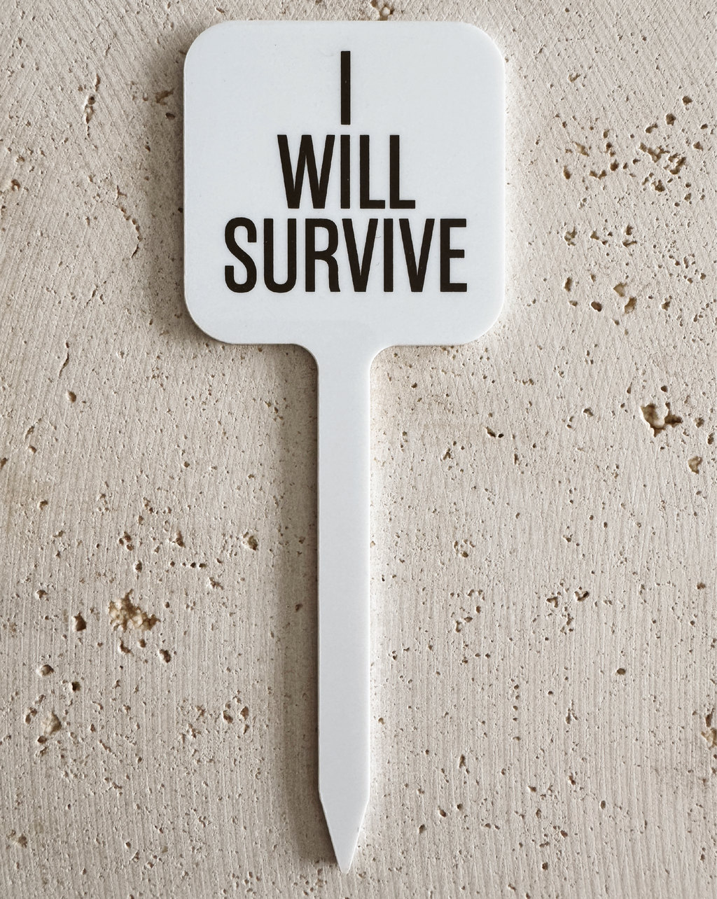I Will Survive Pflanzenstecker aus Acryl