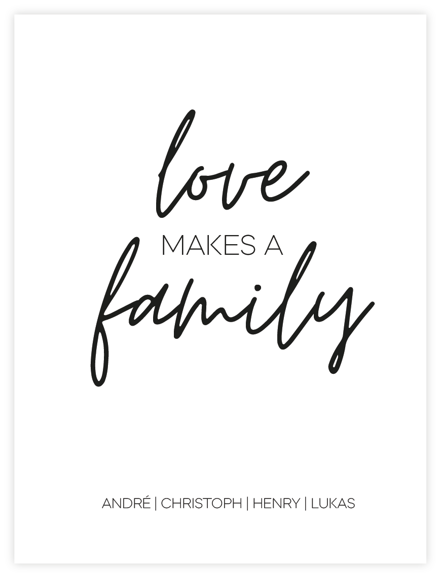 Love Makes A Family Poster