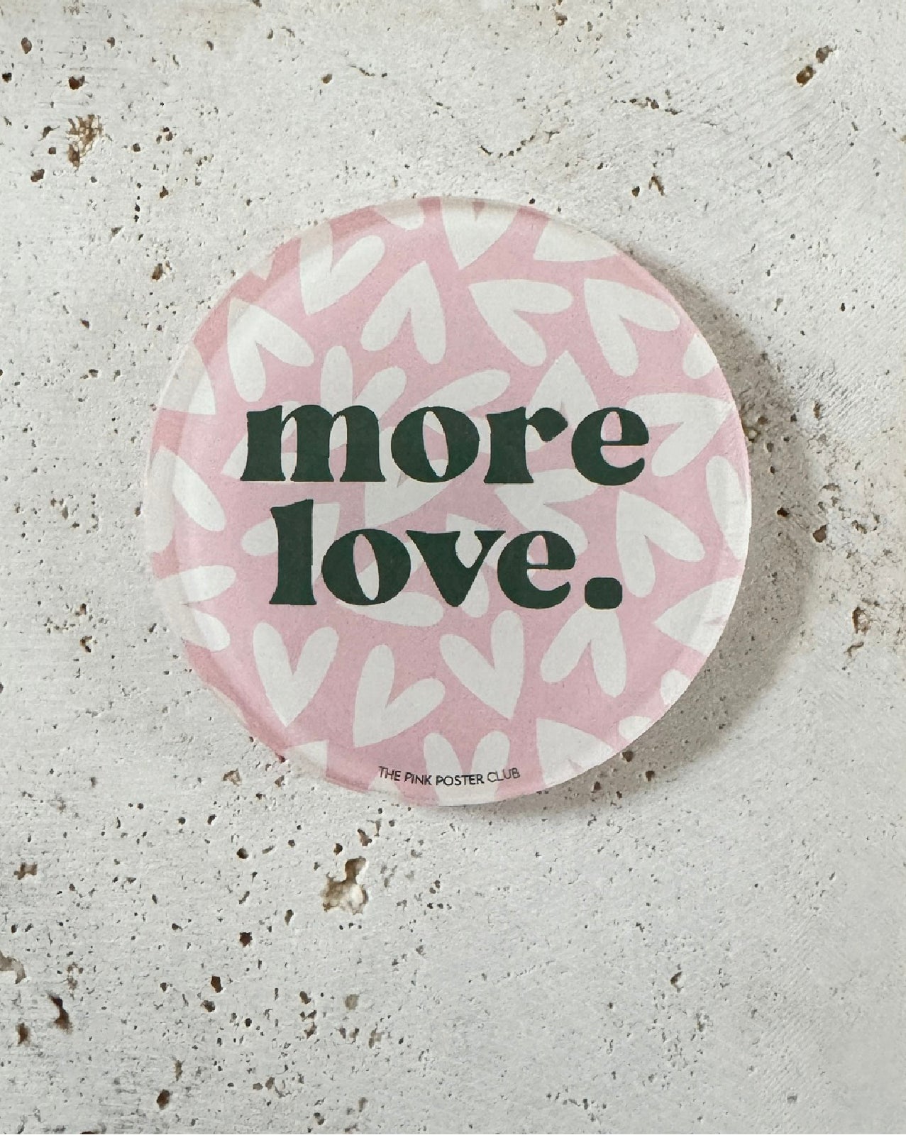 More Love rosa-creme Untersetzer aus Acryl