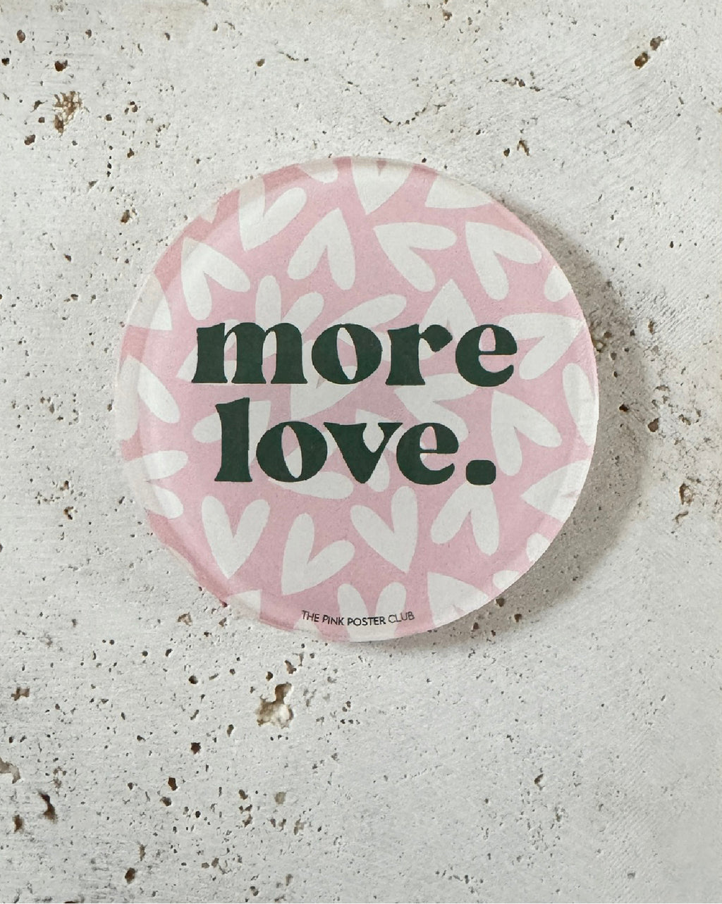 More Love rosa-creme Untersetzer aus Acryl