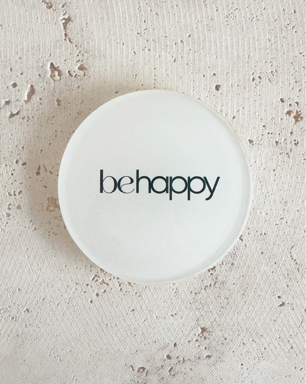 Be Happy Untersetzer aus Acryl
