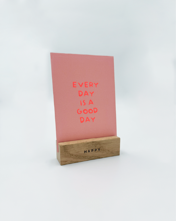 Postkartenhalter Happy