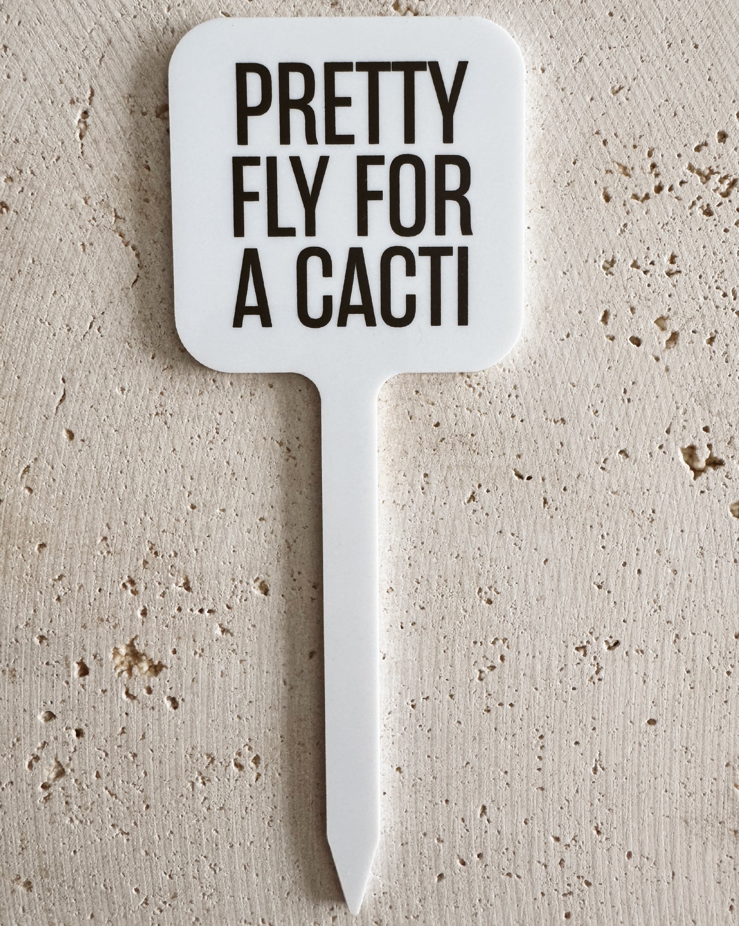 Pretty Fly For A Cacti Pflanzenstecker aus Acryl