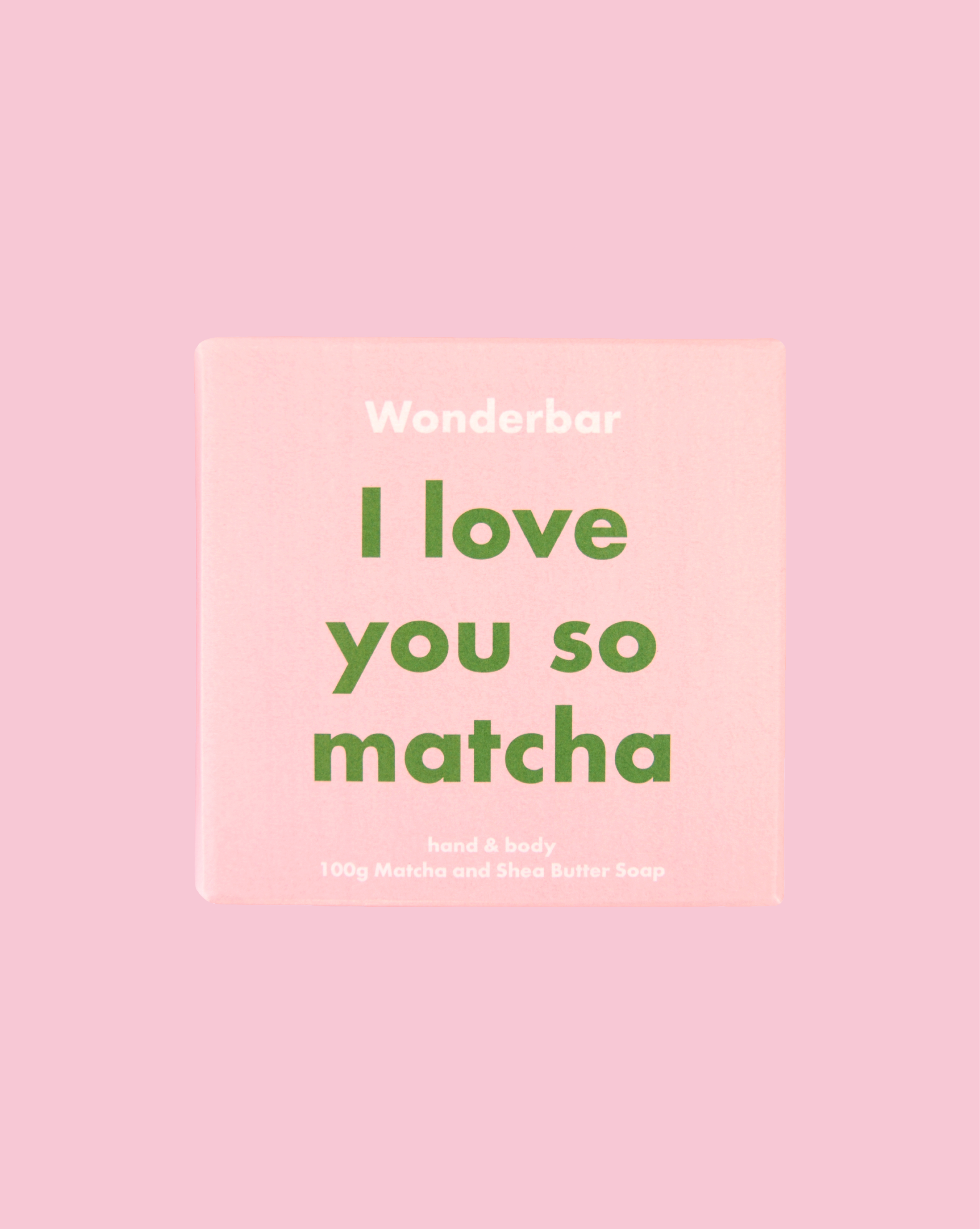 Seife Wonderbar I love you so matcha