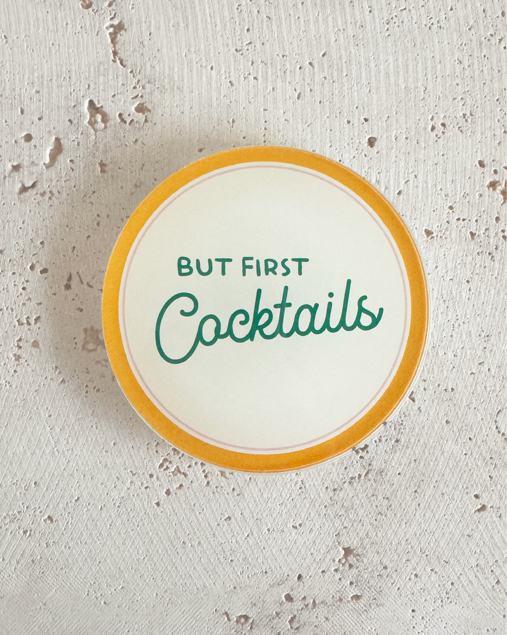 But First Cocktails Untersetzer aus Acryl