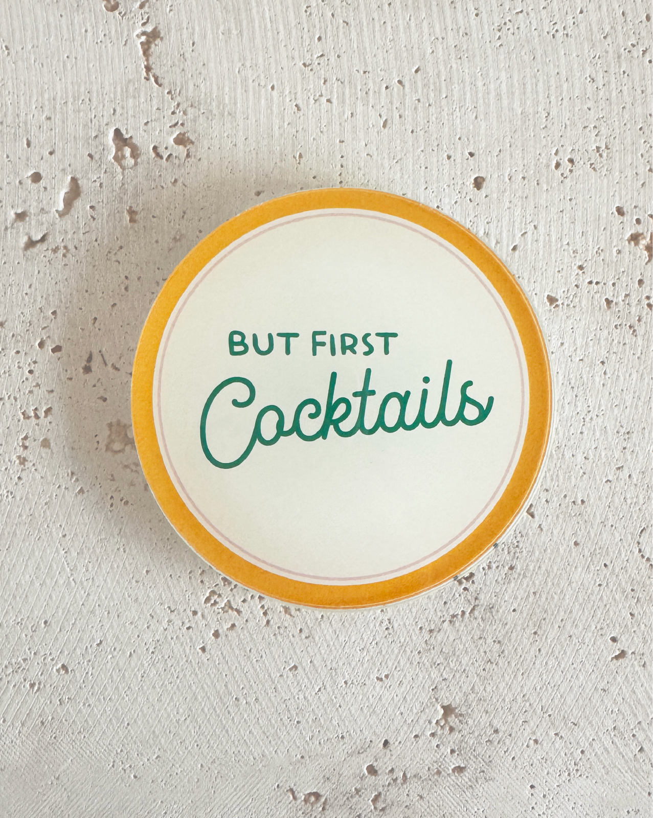 But First Cocktails Untersetzer aus Acryl