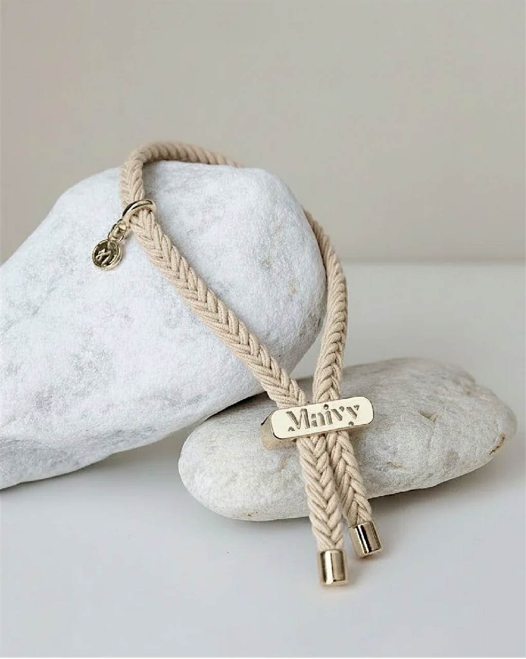 Maivy Haarband Sandy Beige & Gold