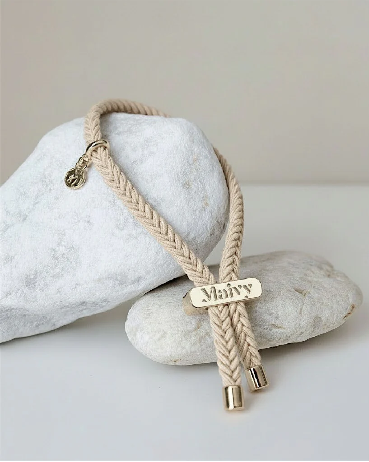 Maivy Haarband Sandy Beige & Gold