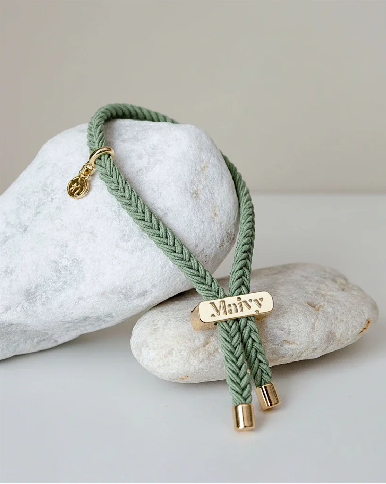 Maivy Haarband Sage Green & Gold