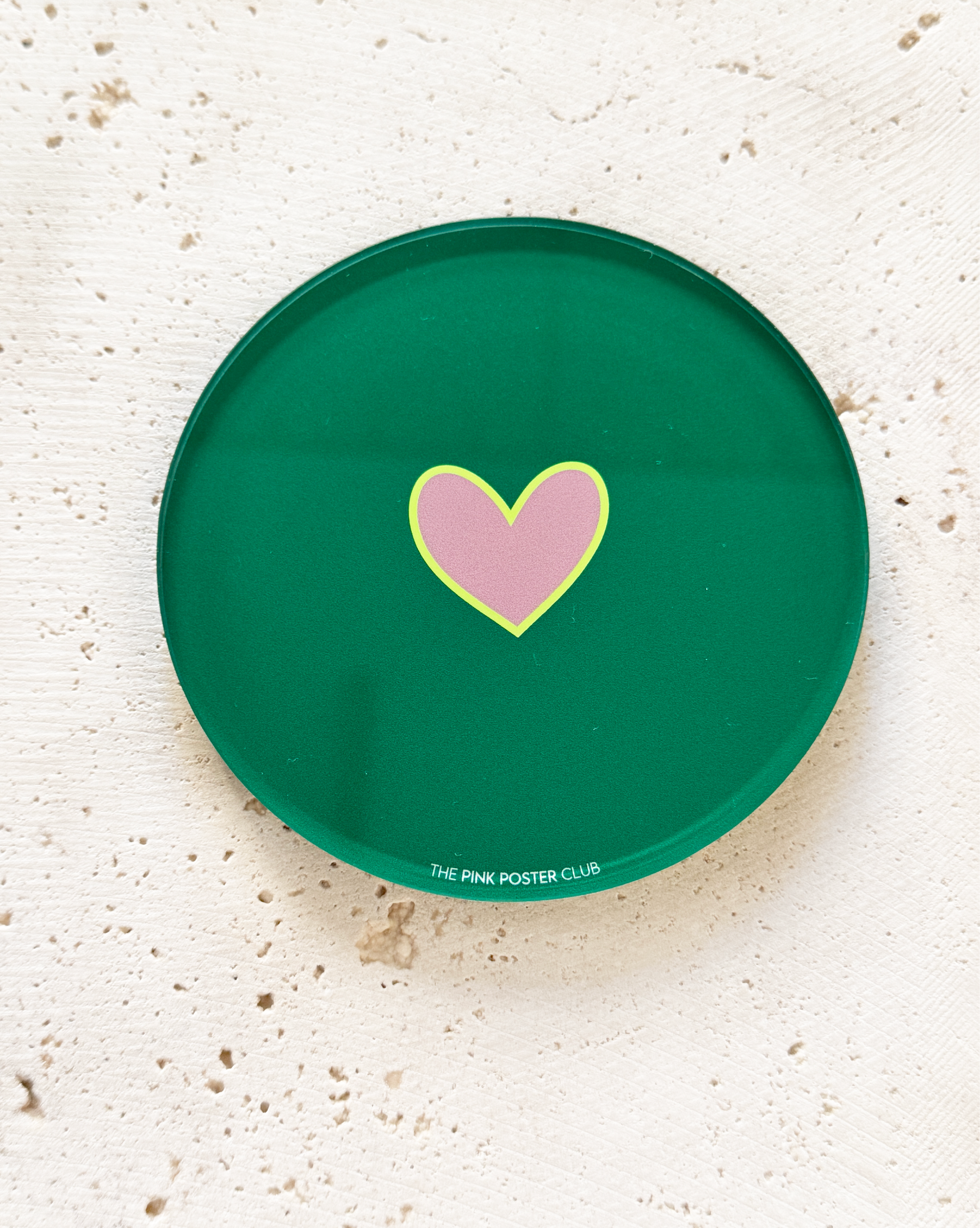 Heart Neon Untersetzer aus Acryl