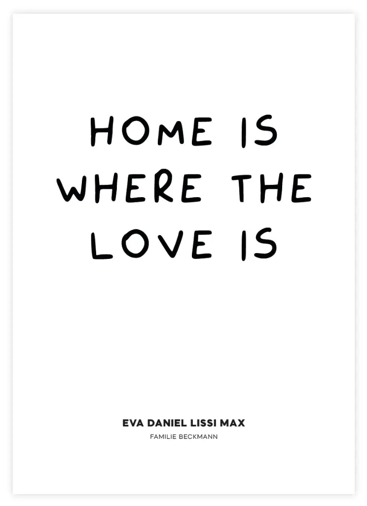 Home Is Where The Love Is Poster