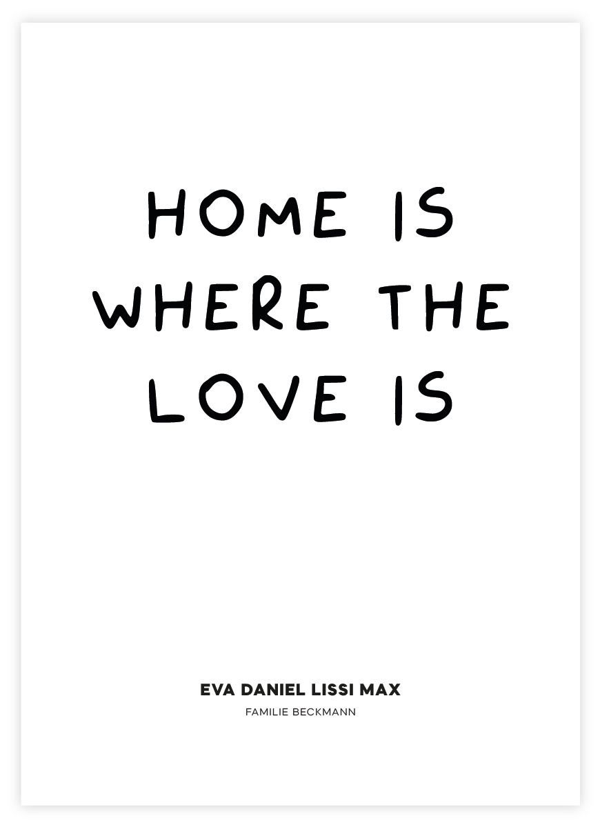 Home Is Where The Love Is Poster