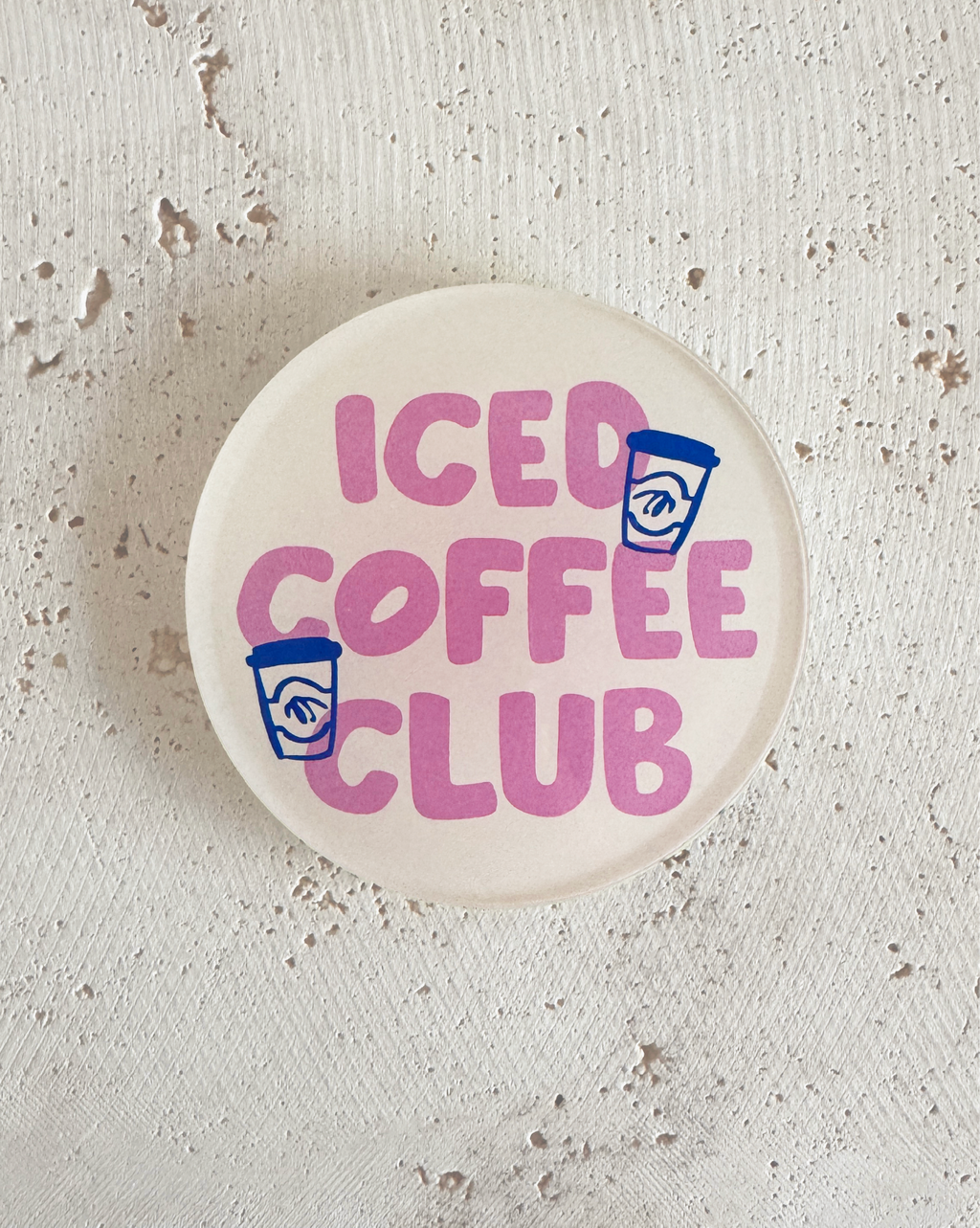 Iced Coffee Club Untersetzer aus Acryl