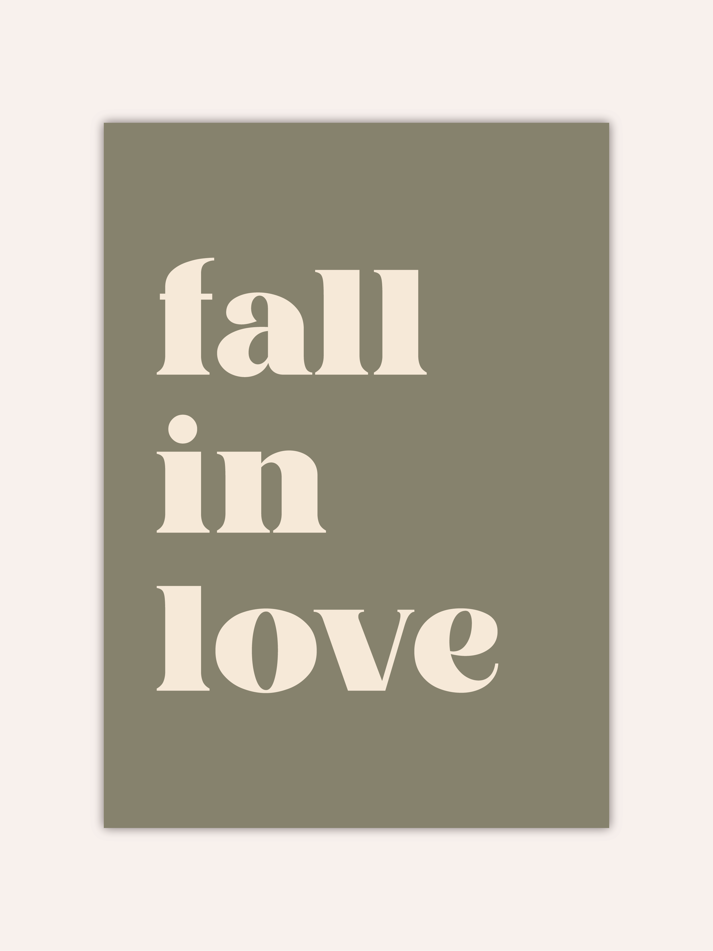 Fall In Love Poster