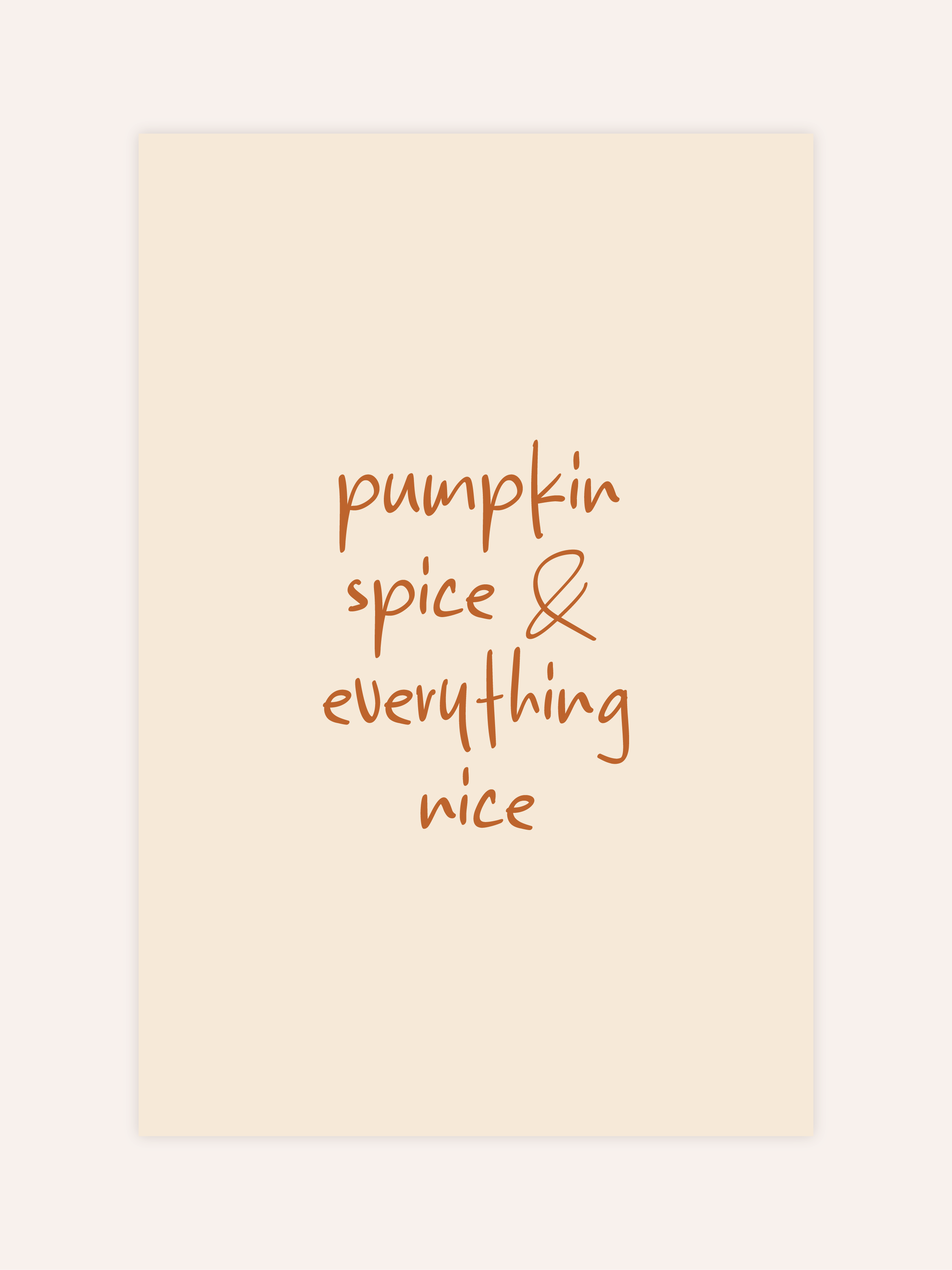 Pumpkin Spice Poster