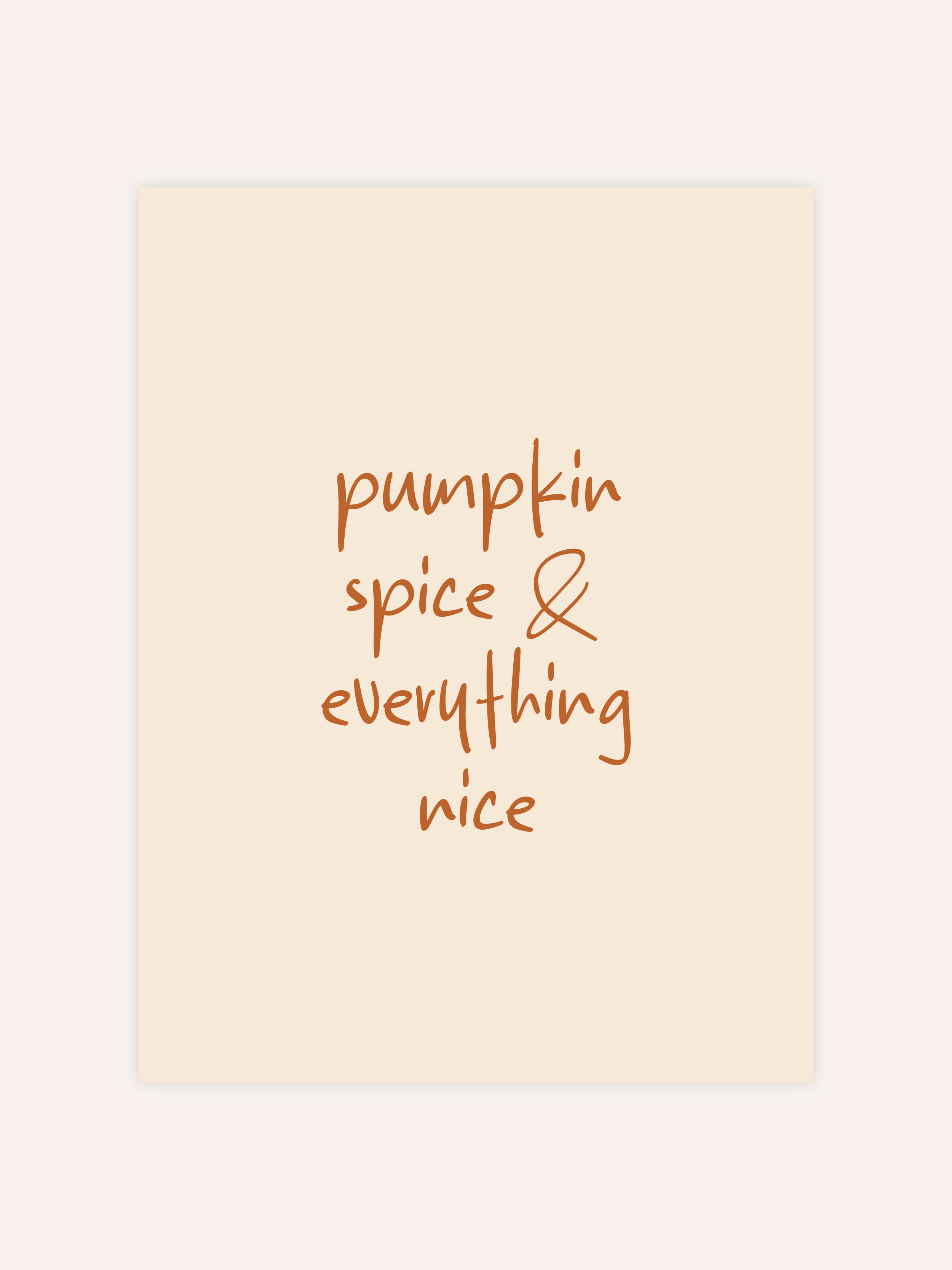 Pumpkin Spice Poster