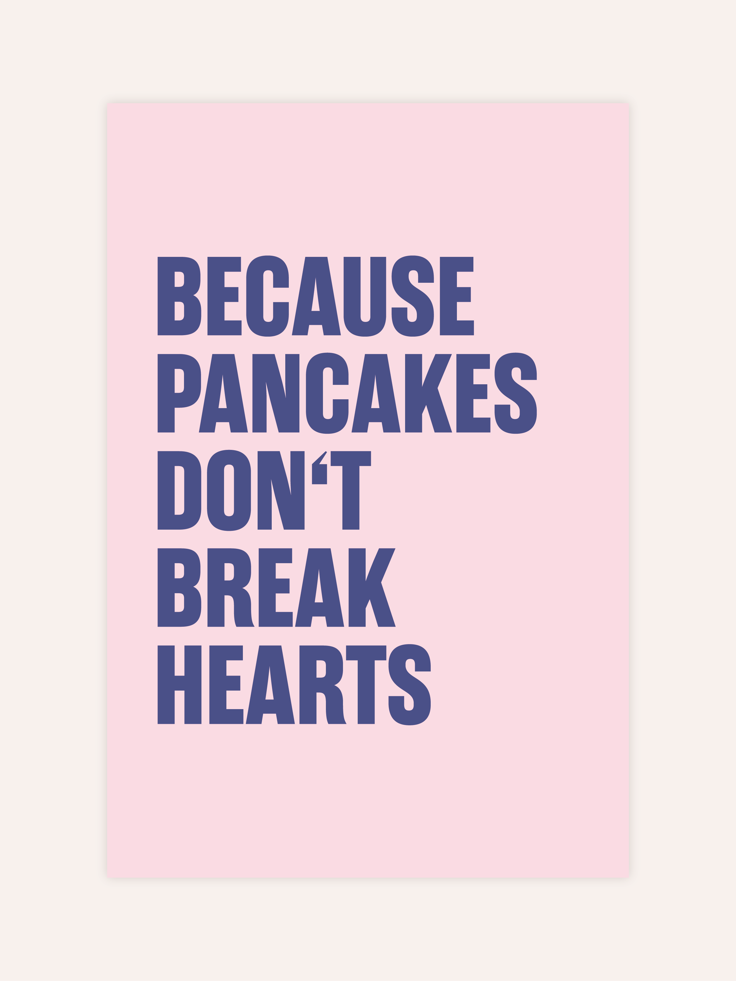 Because Pancakes Poster