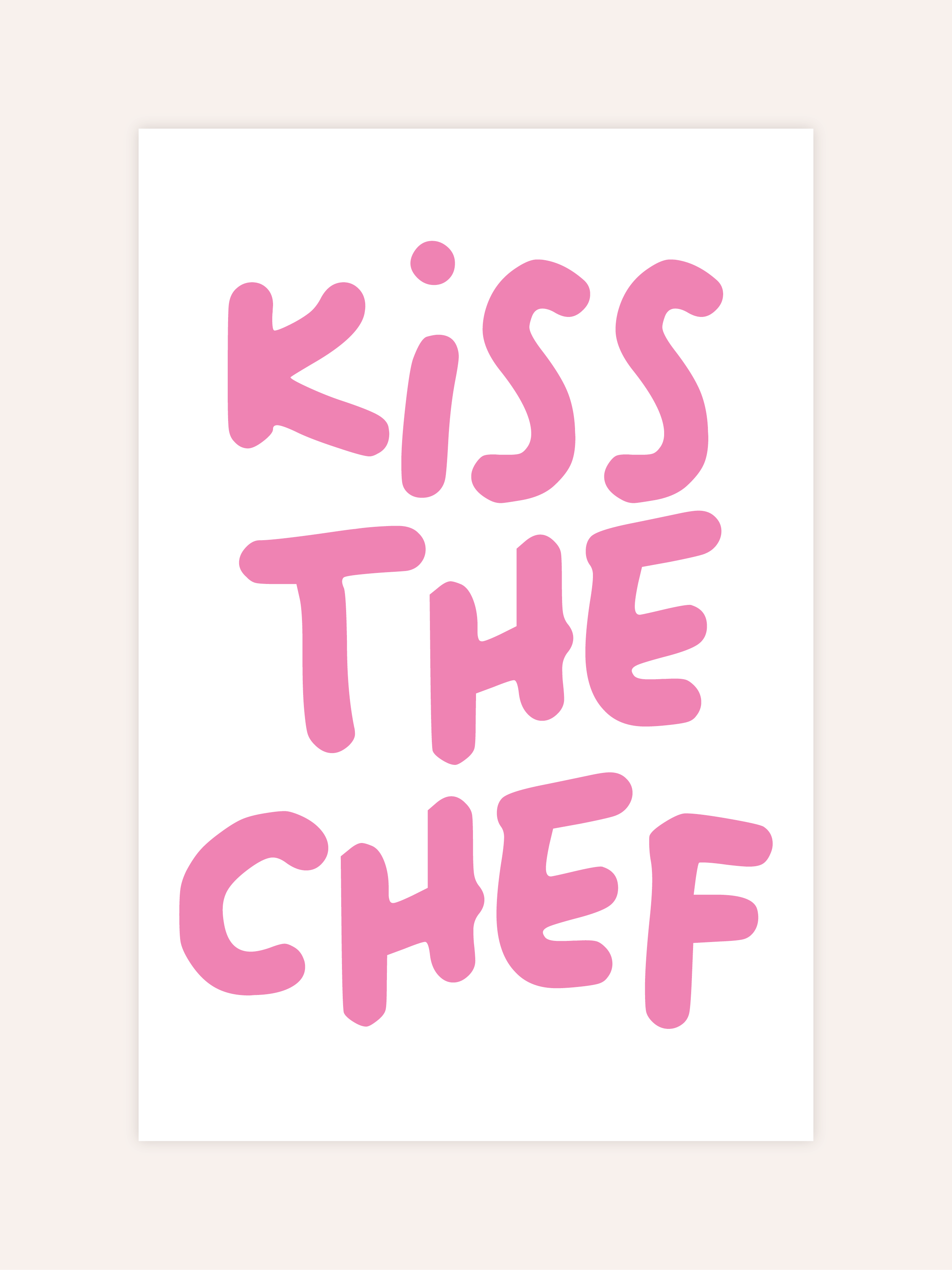 Kiss The Chef Poster