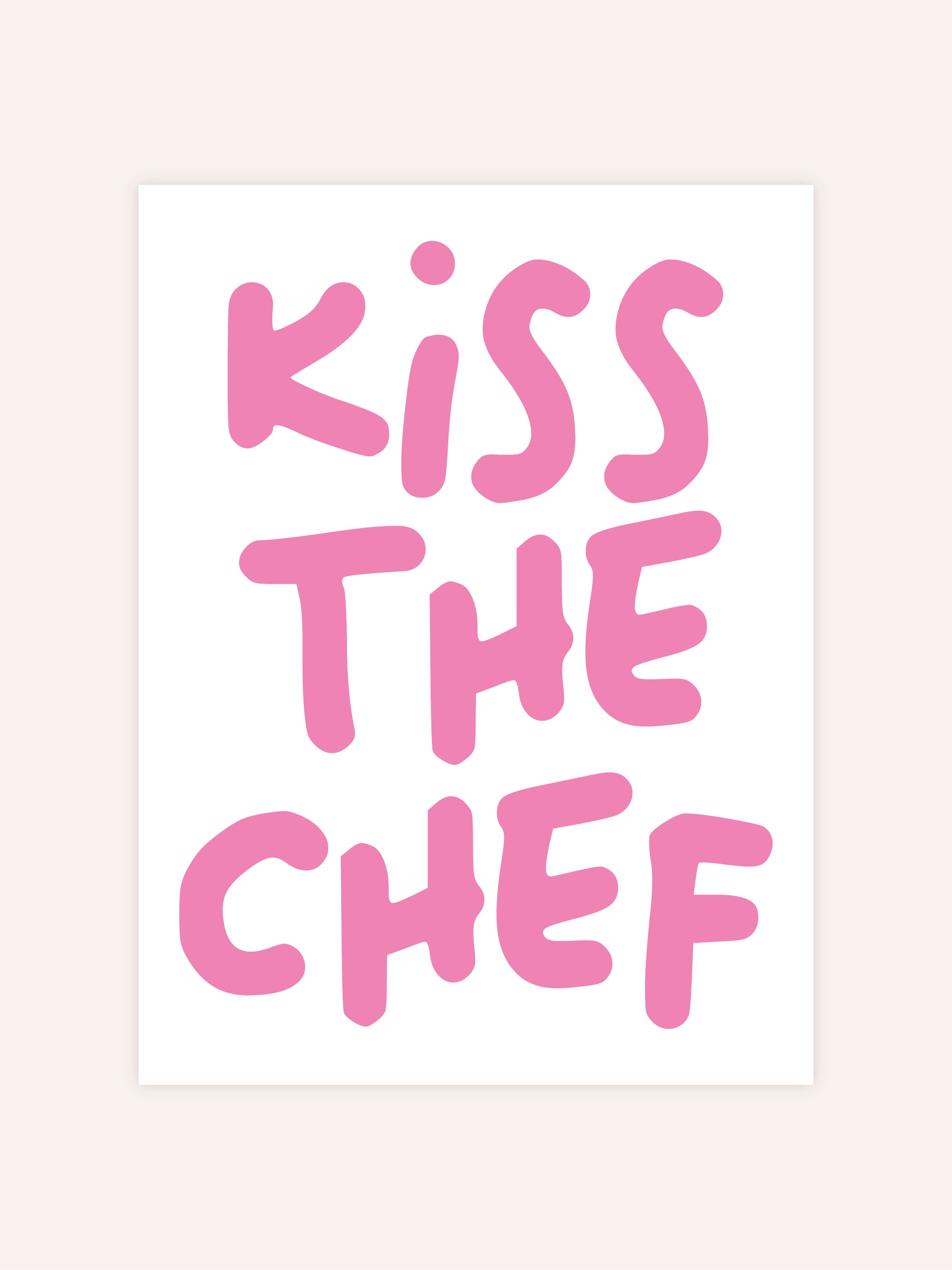 Kiss The Chef Poster