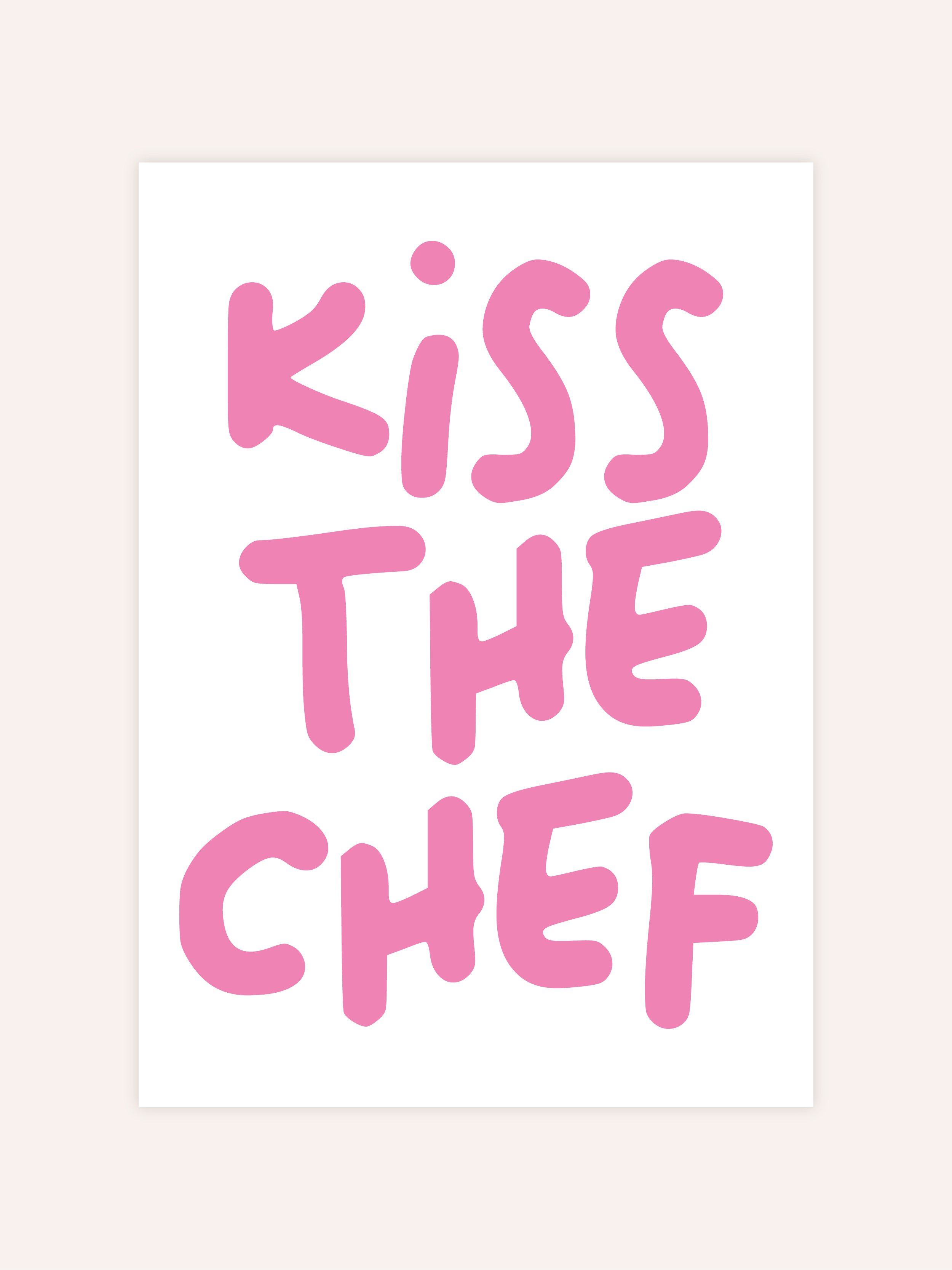 Kiss The Chef Poster