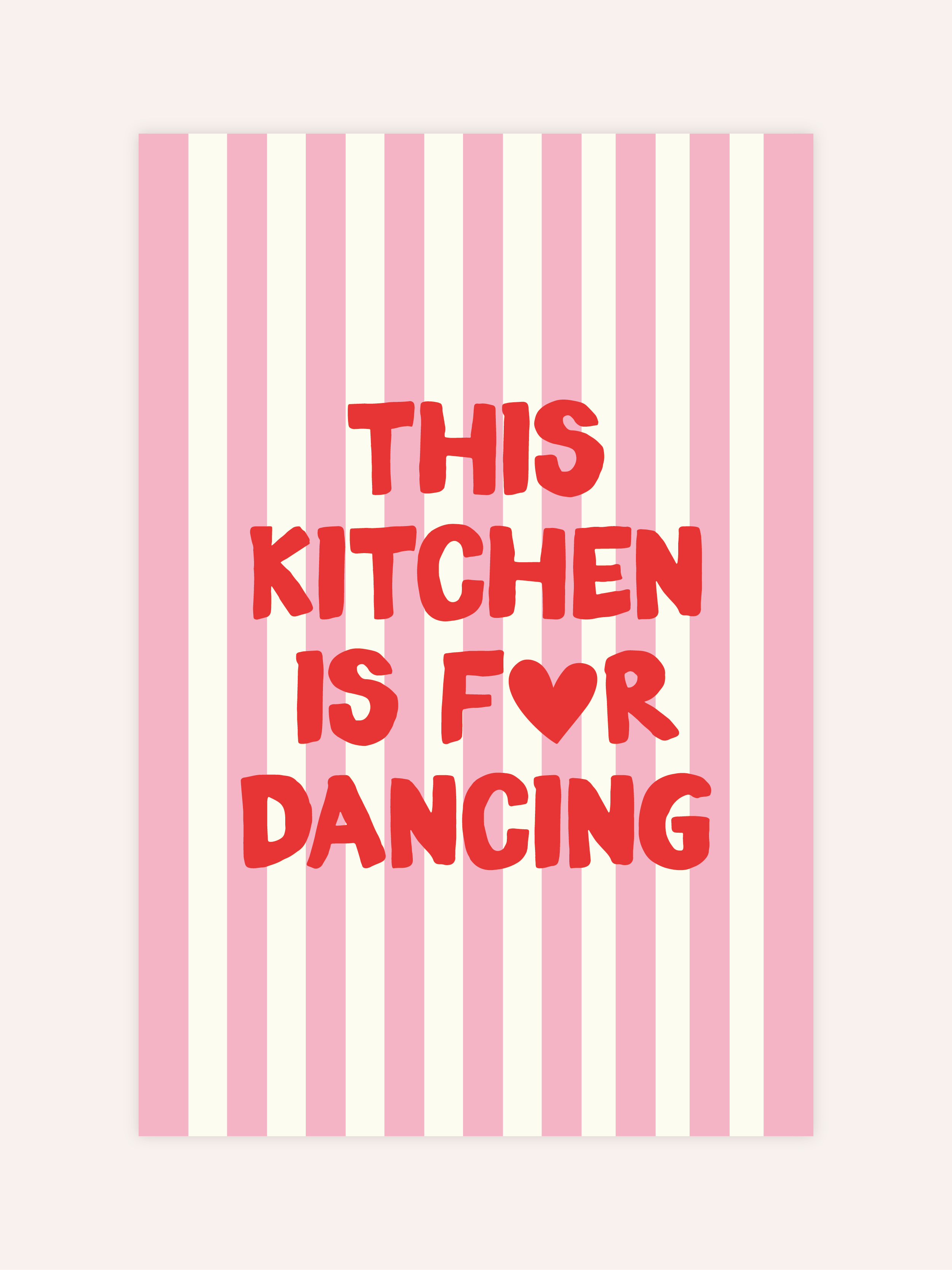 This Kitchen Is For Dancing Poster