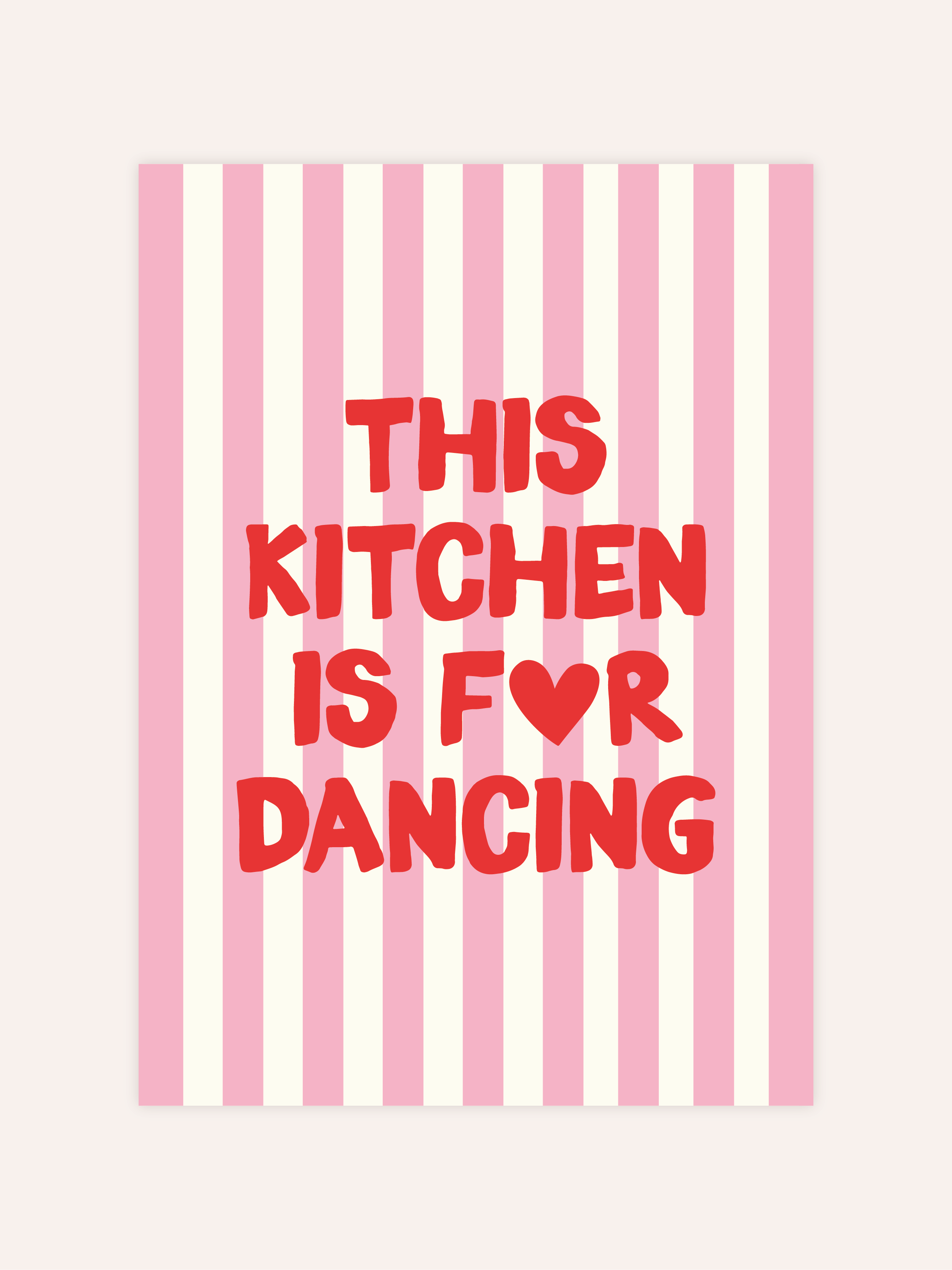 This Kitchen Is For Dancing Poster
