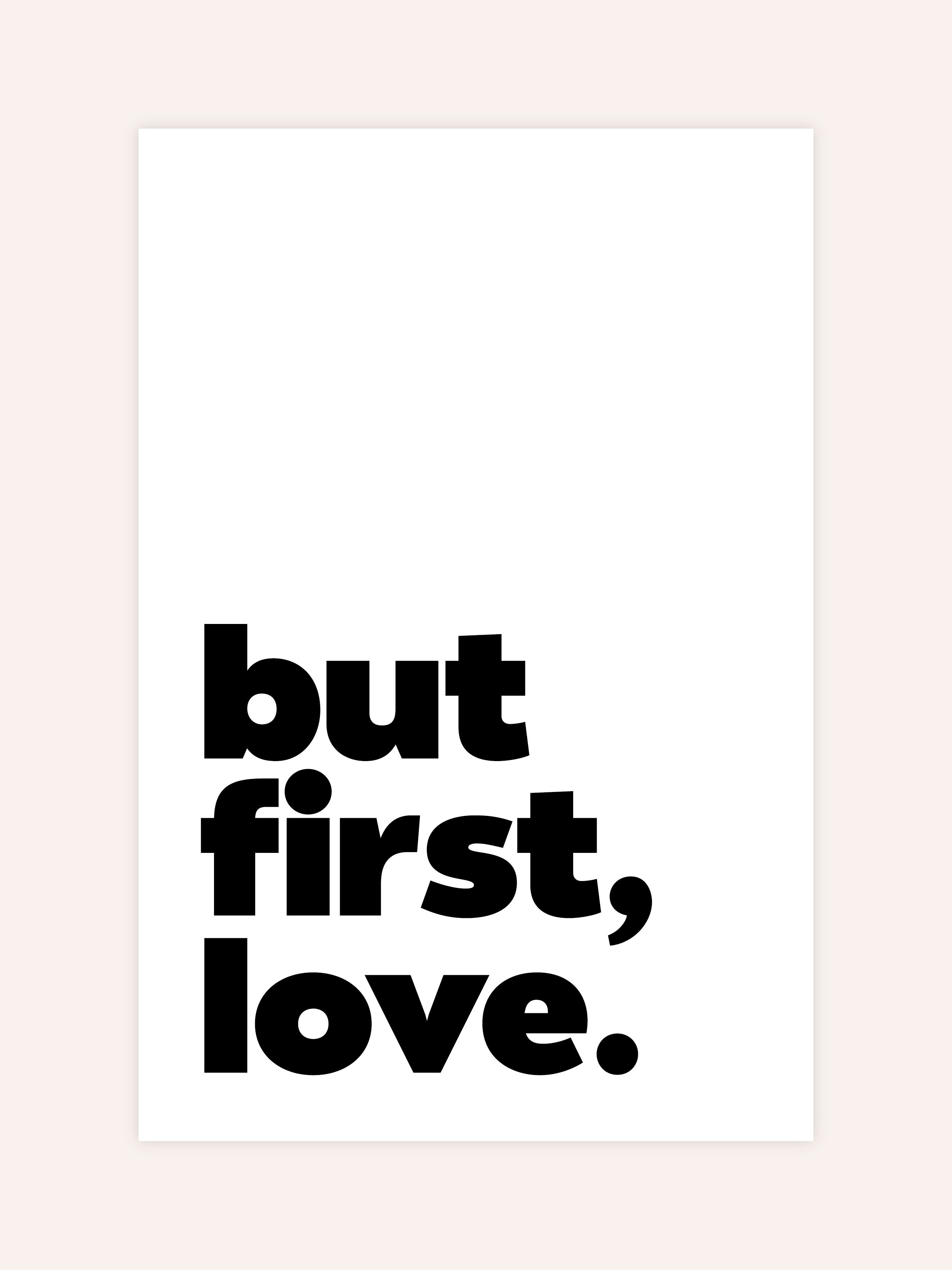But First Love Poster