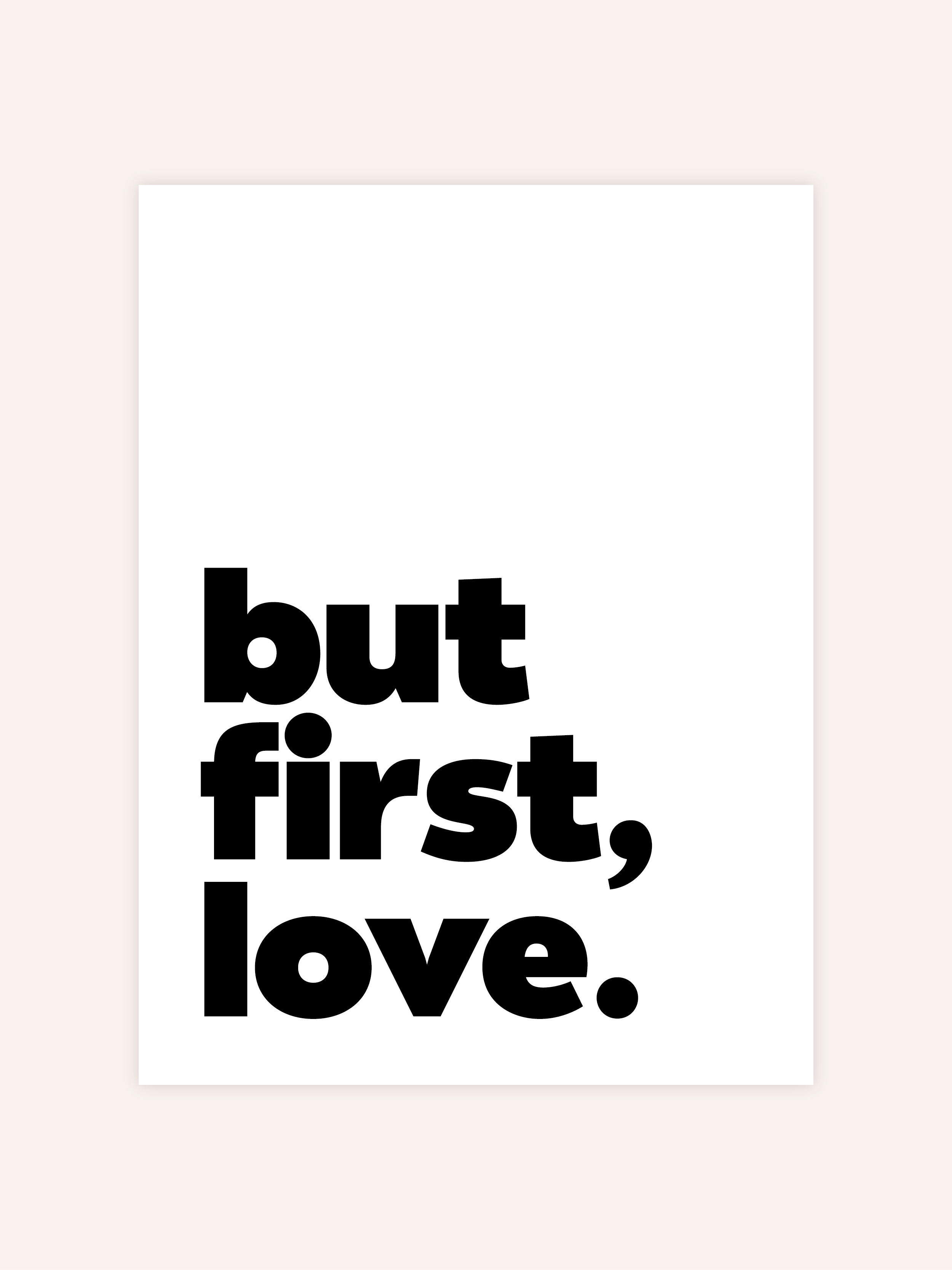 But First Love Poster