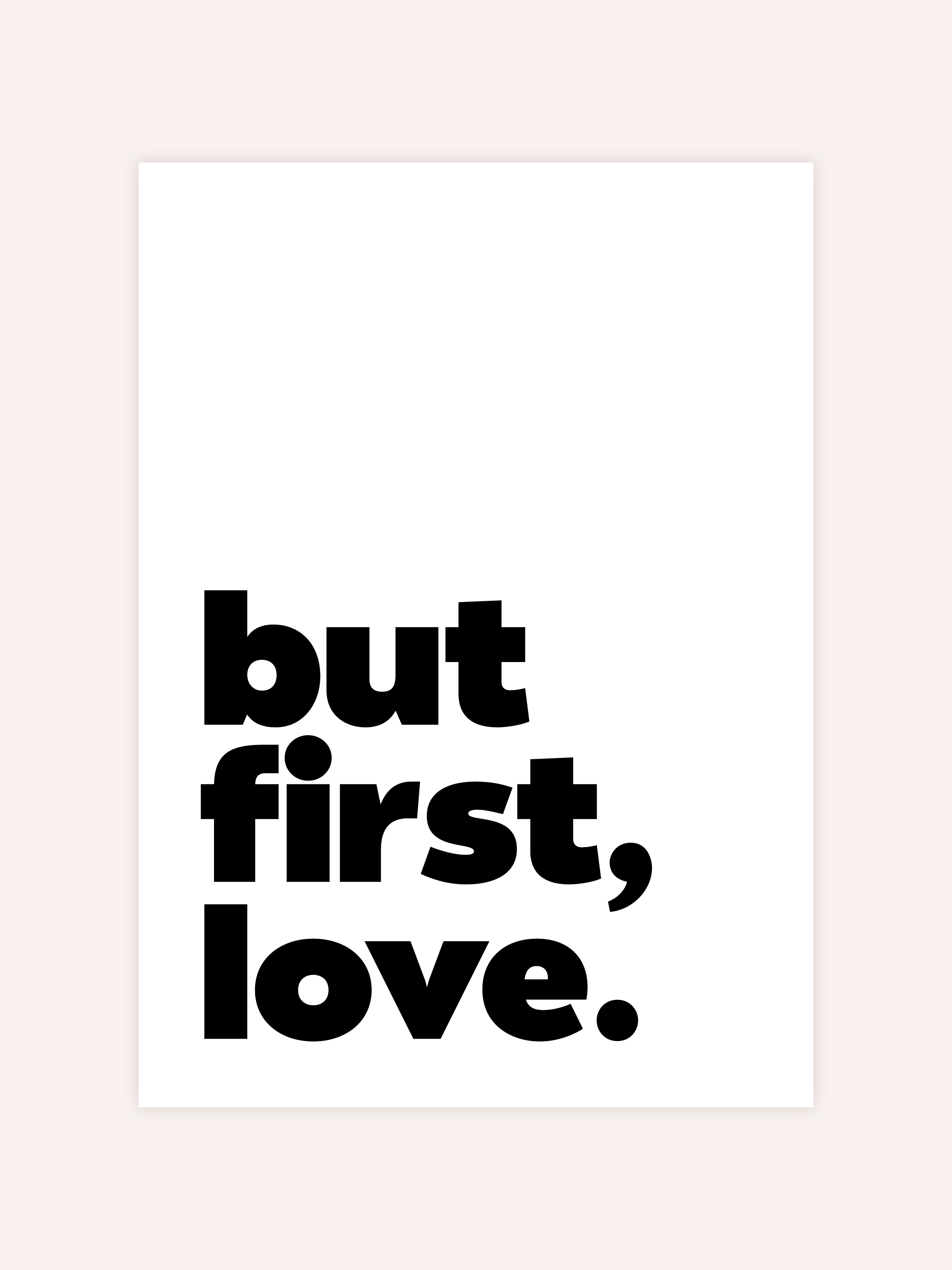 But First Love Poster
