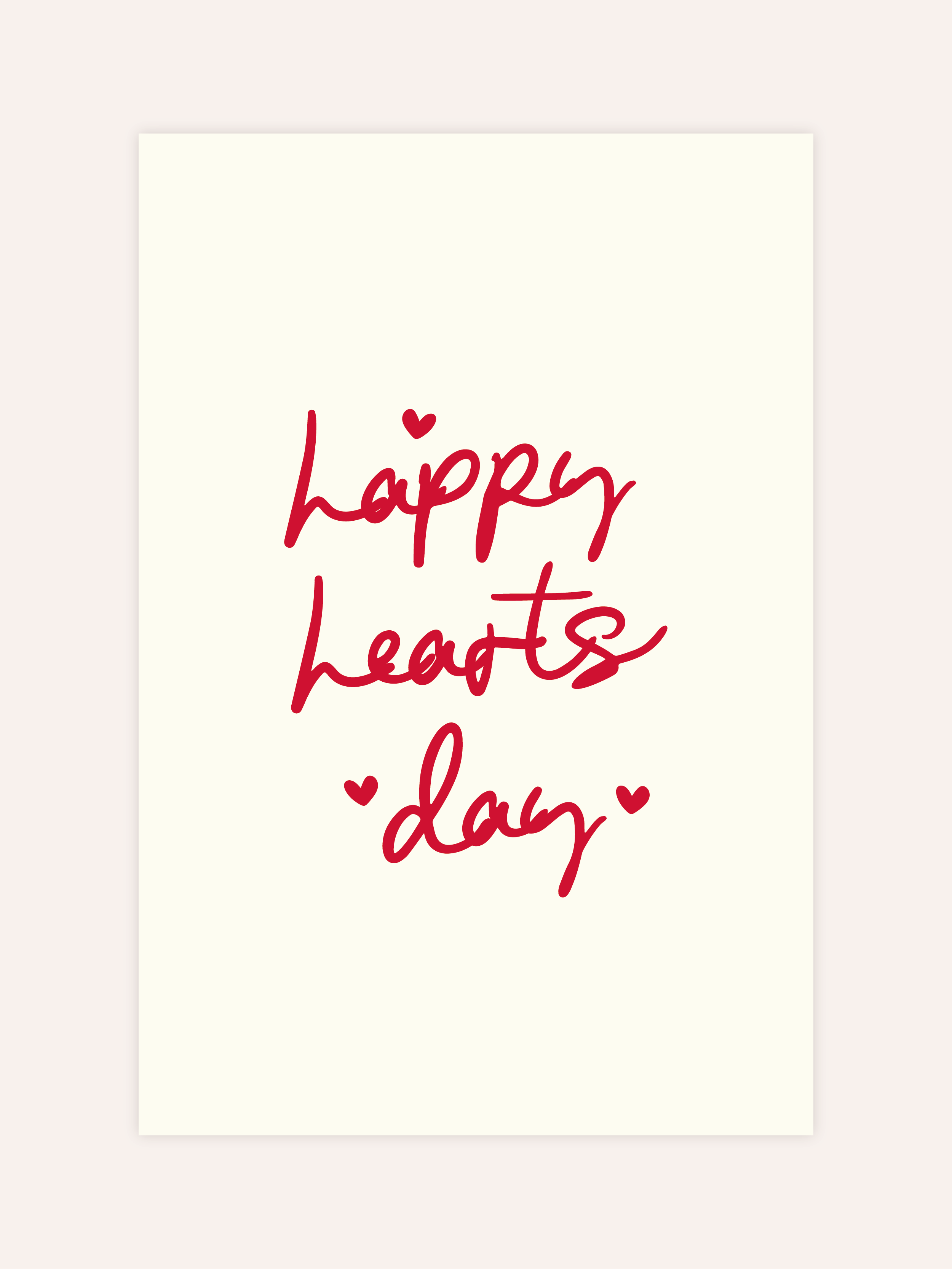 Happy Hearts Day Poster