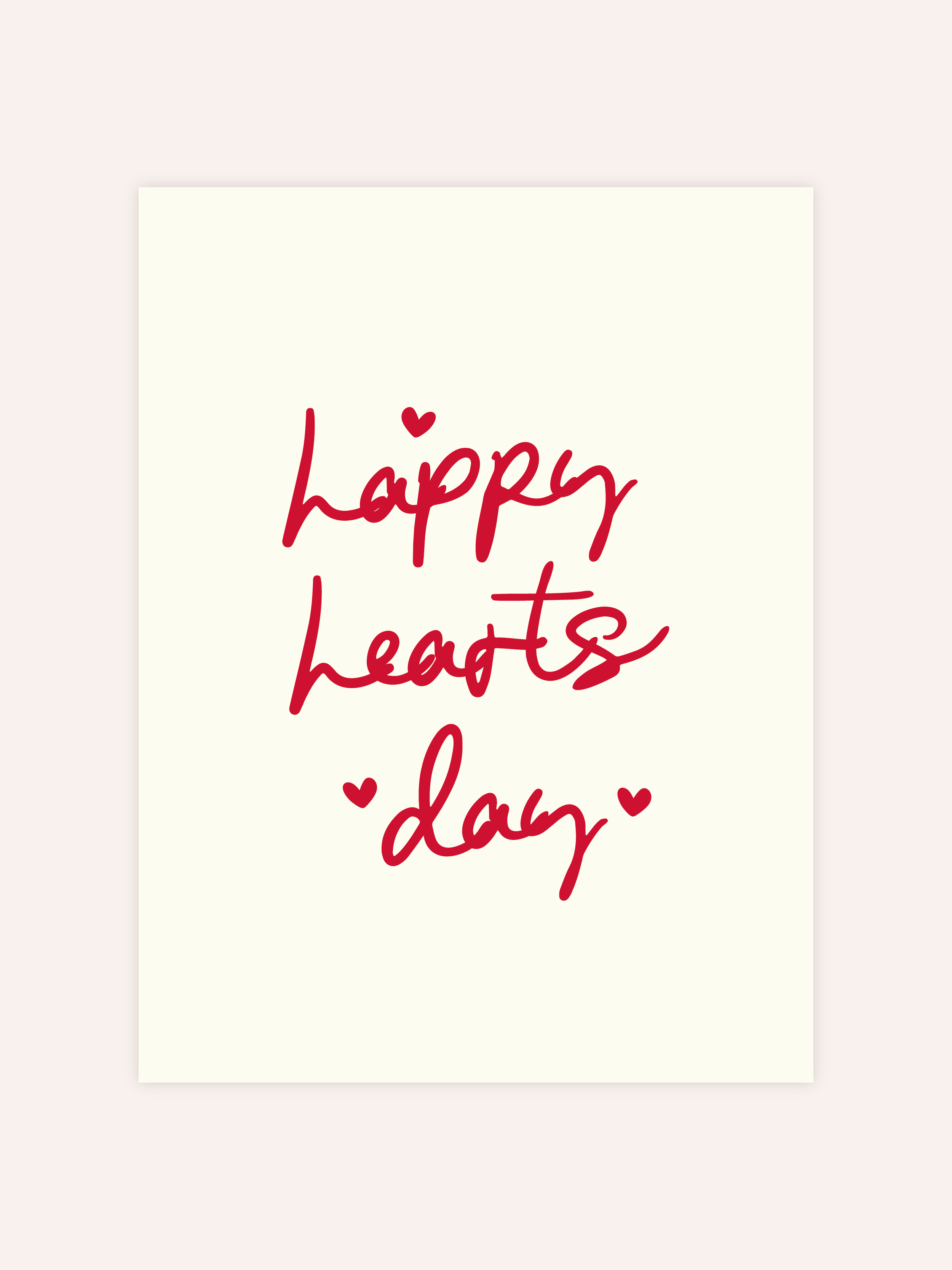 Happy Hearts Day Poster