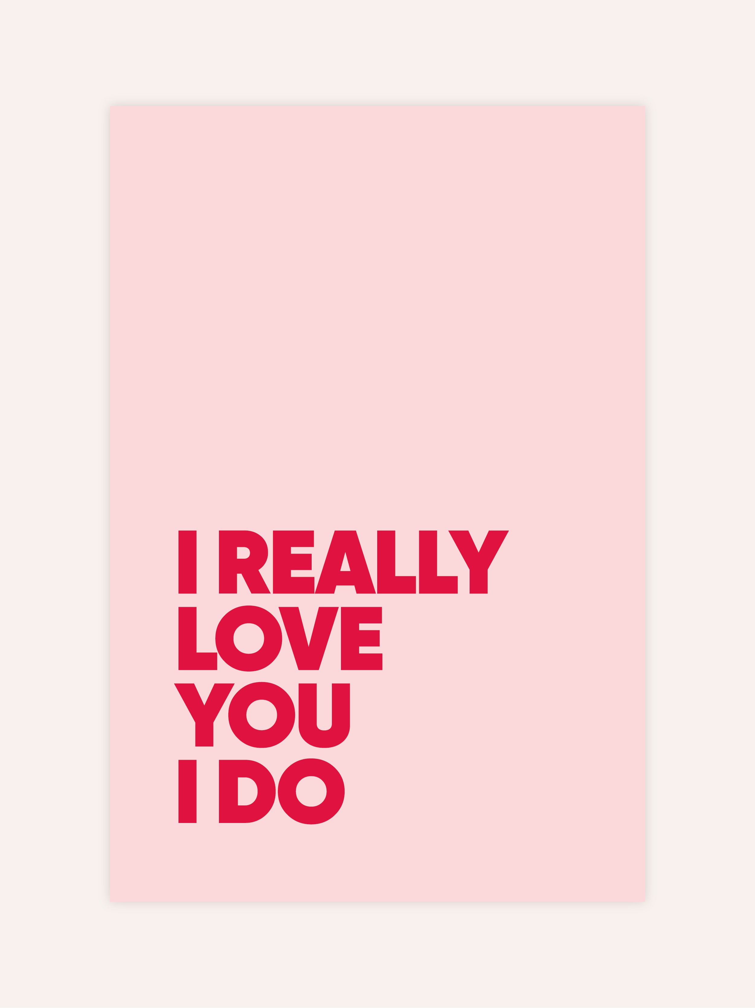 I Really Love You Poster