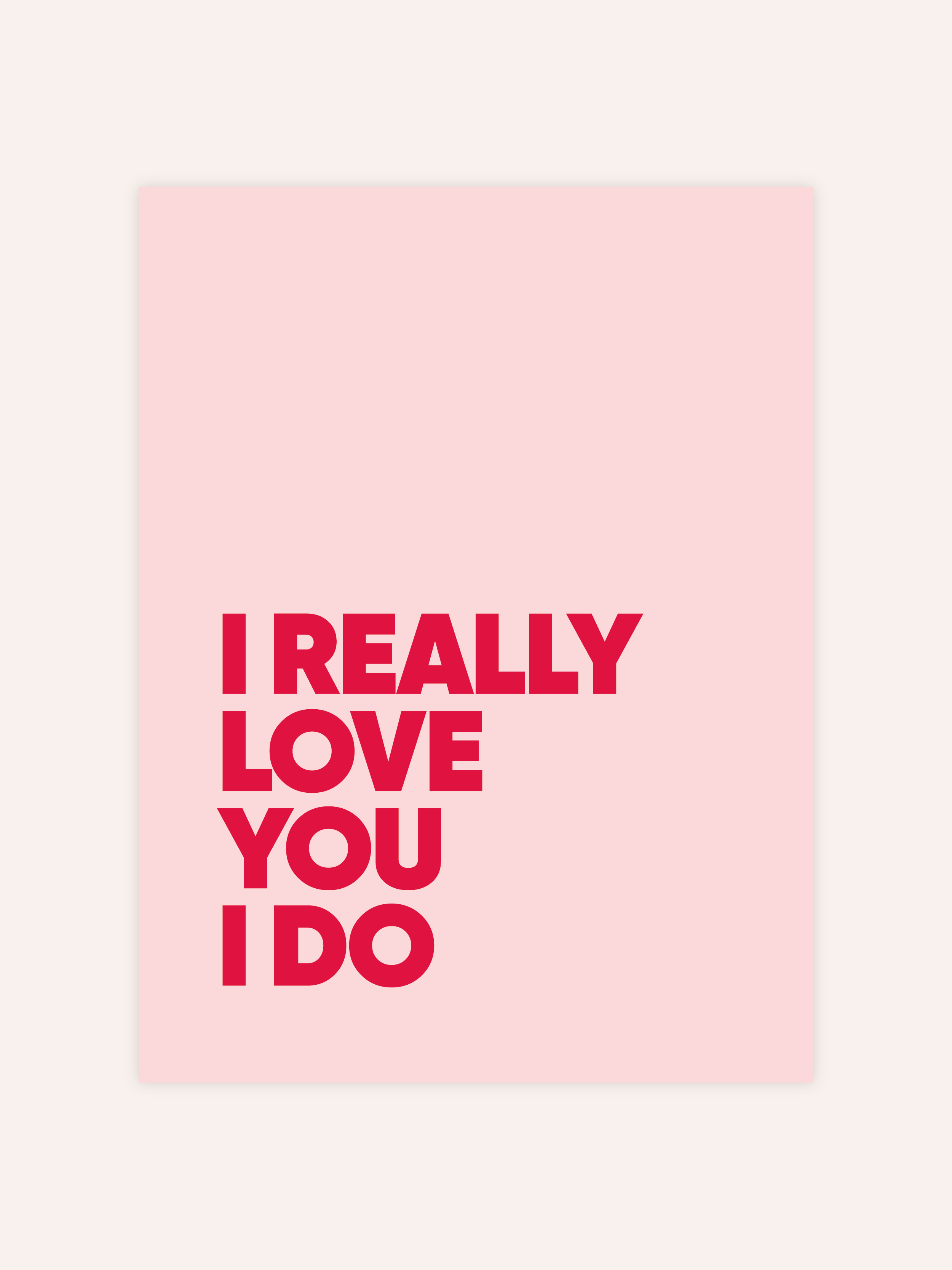 I Really Love You Poster