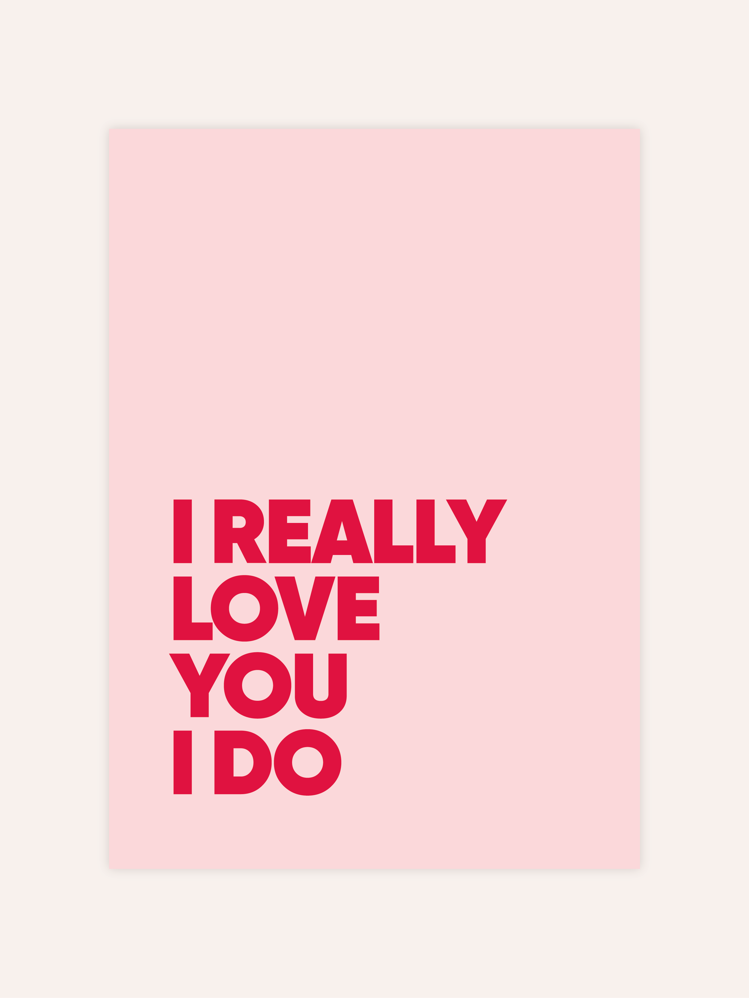 I Really Love You Poster