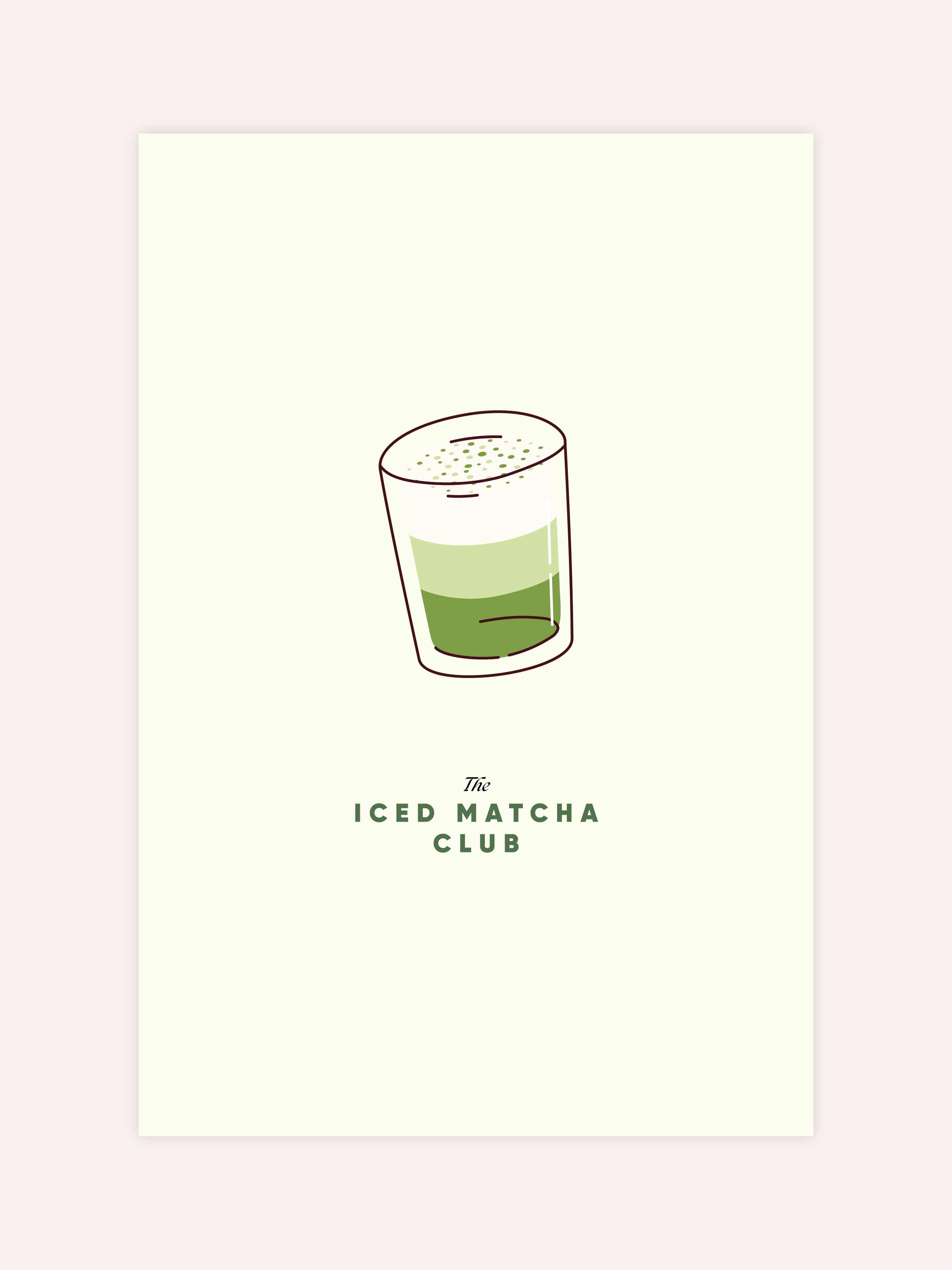 Iced Matcha Club Poster