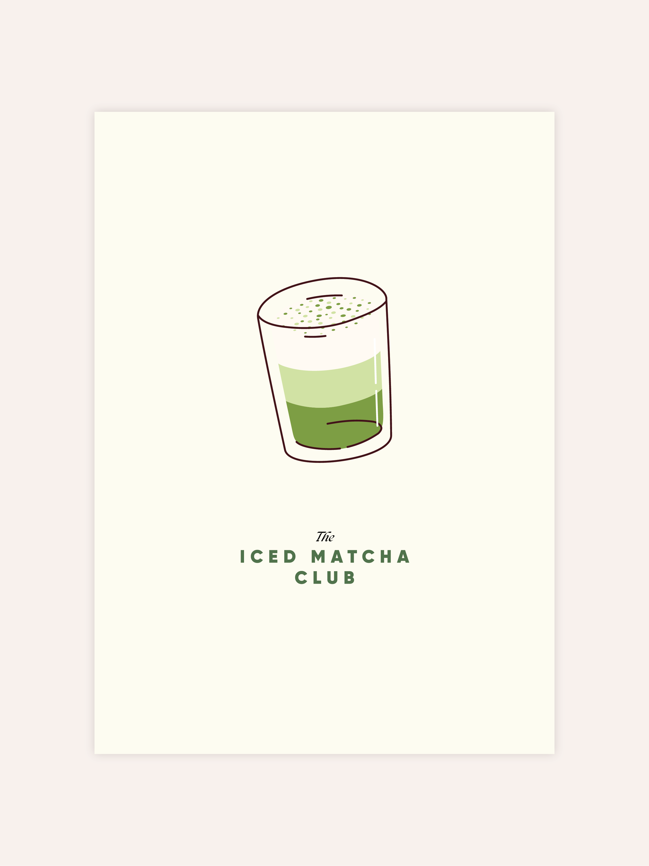 Iced Matcha Club Poster