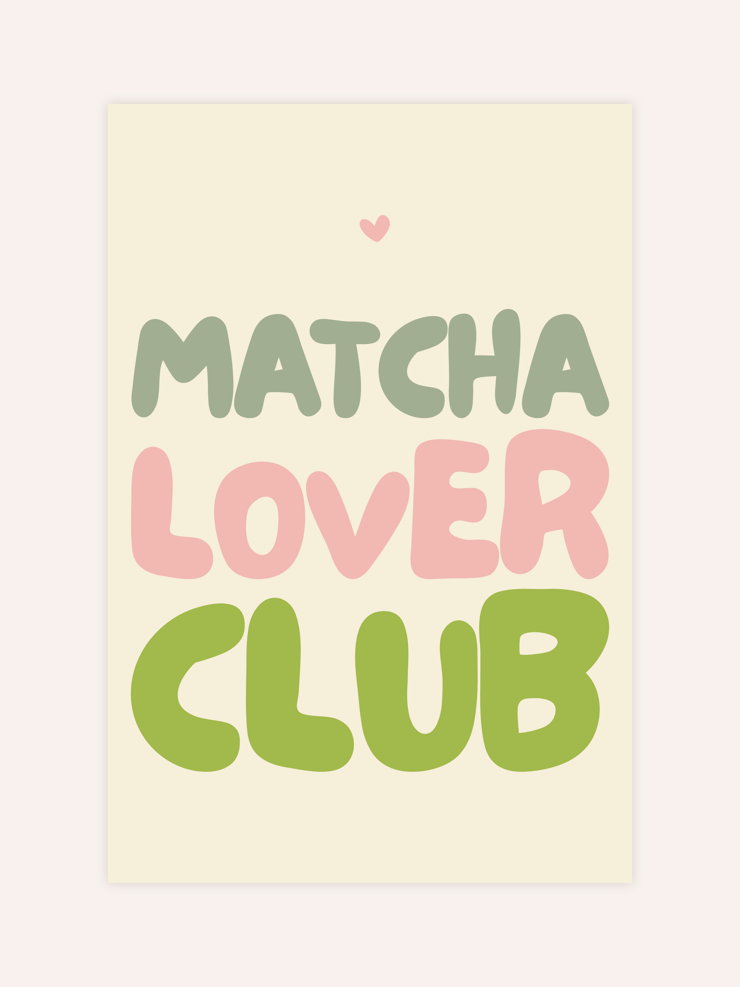 Matcha Lover Club Poster