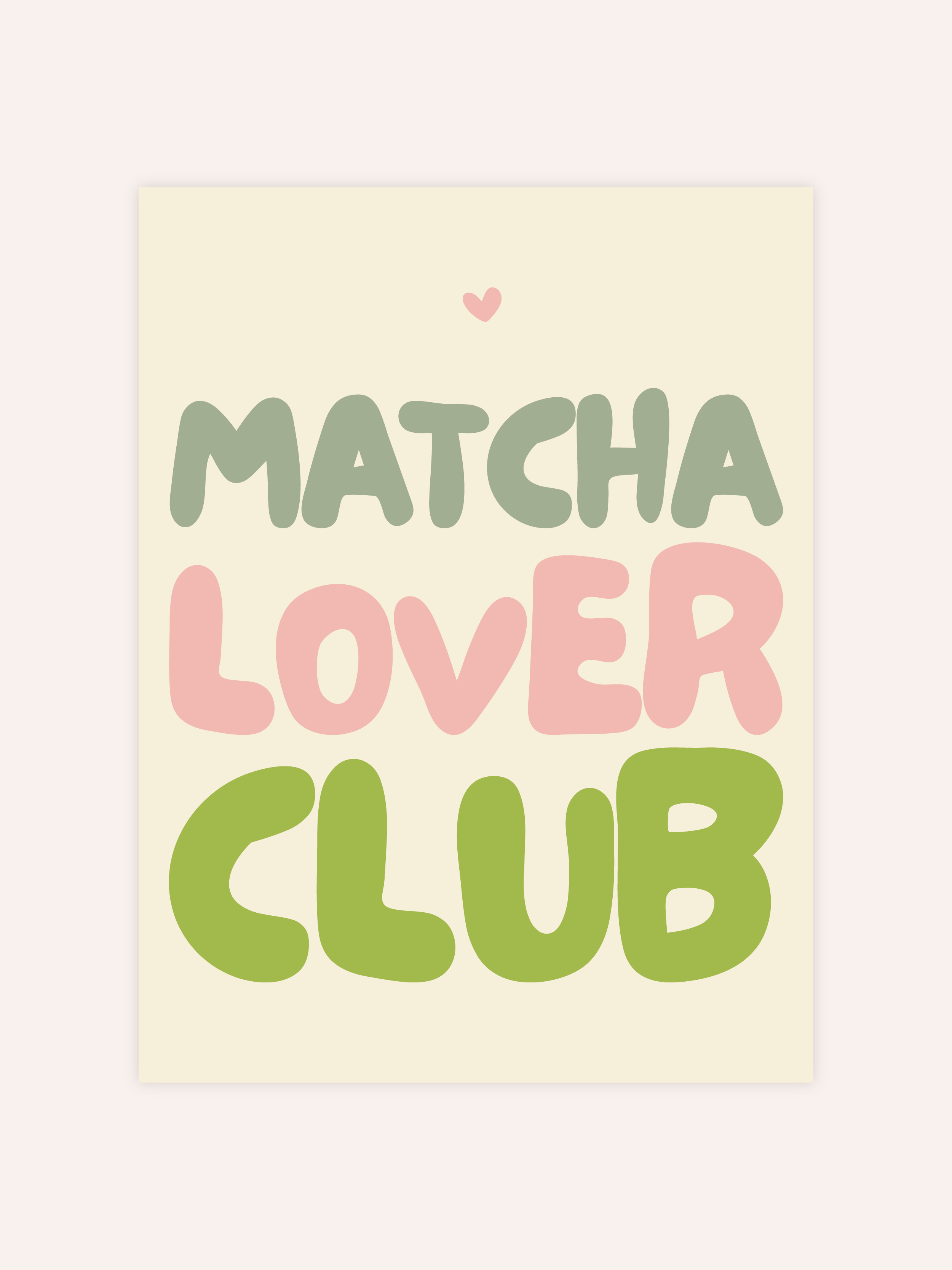 Matcha Lover Club Poster