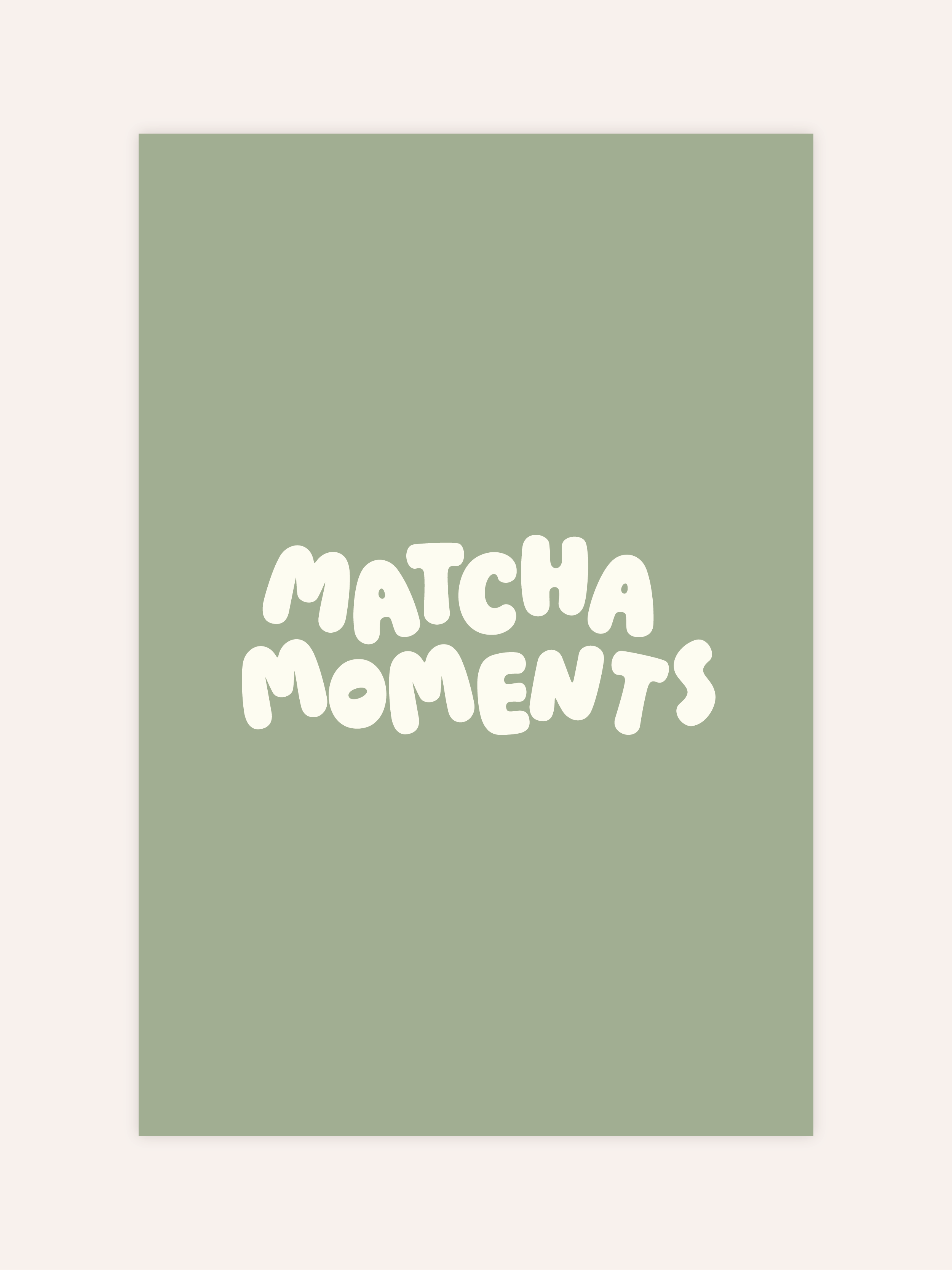 Matcha Moments Grün Poster