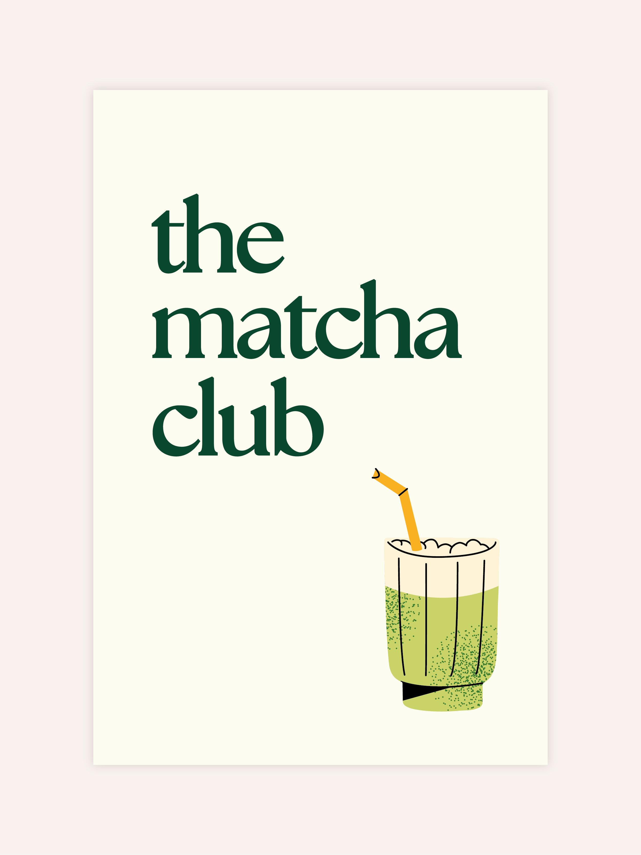 The Matcha Club Poster