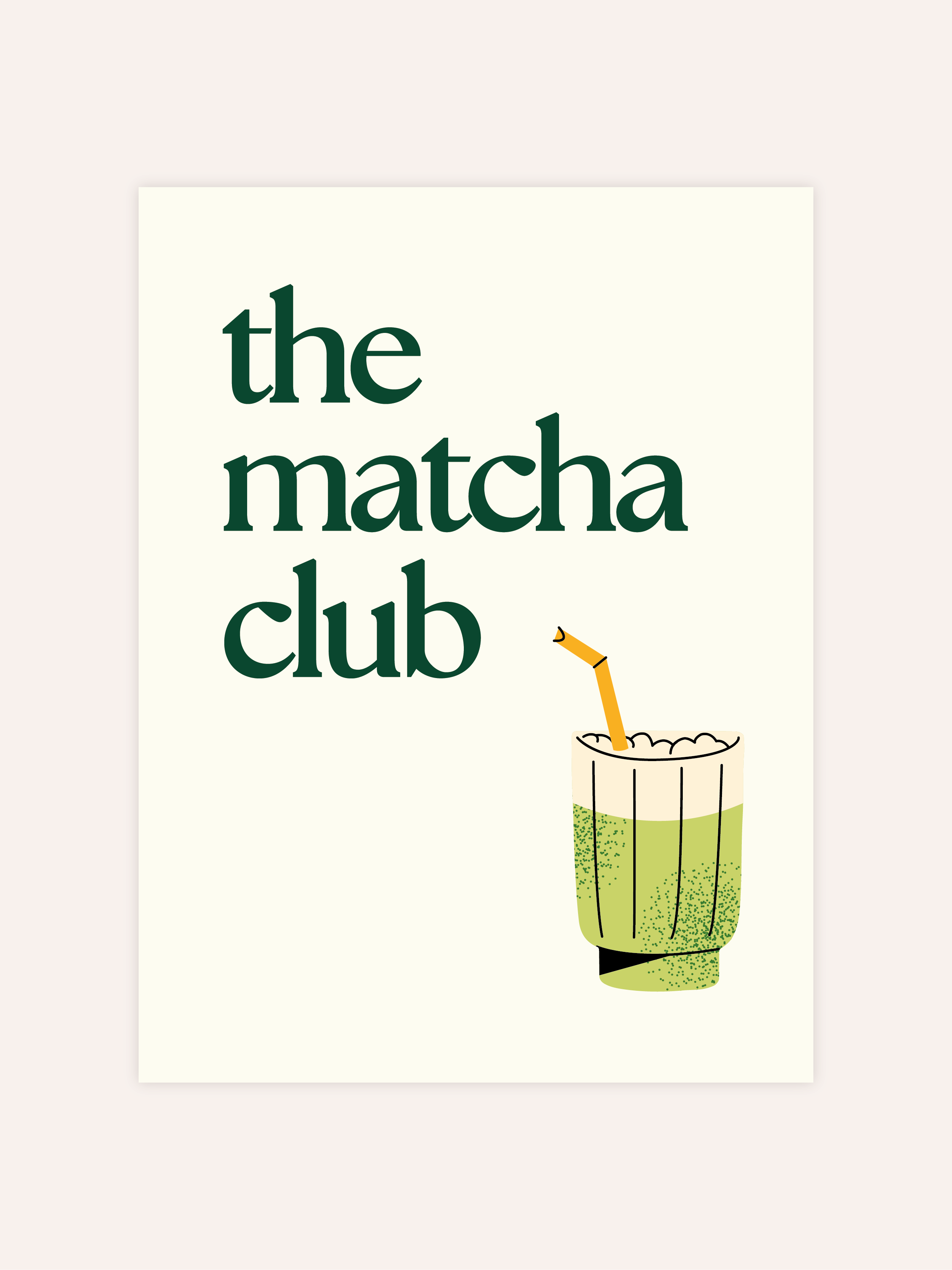 The Matcha Club Poster