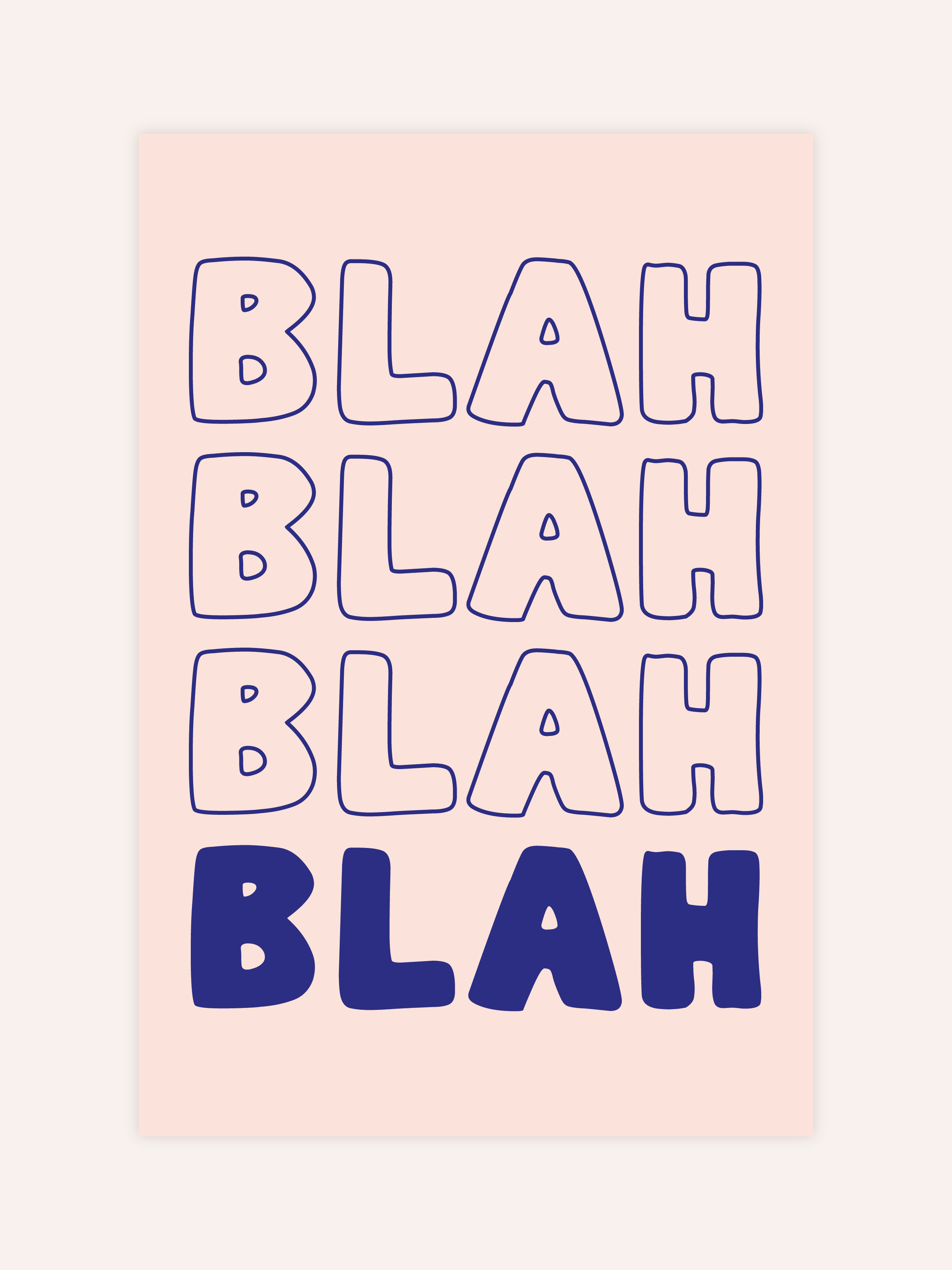 Blah Blah Blah Poster