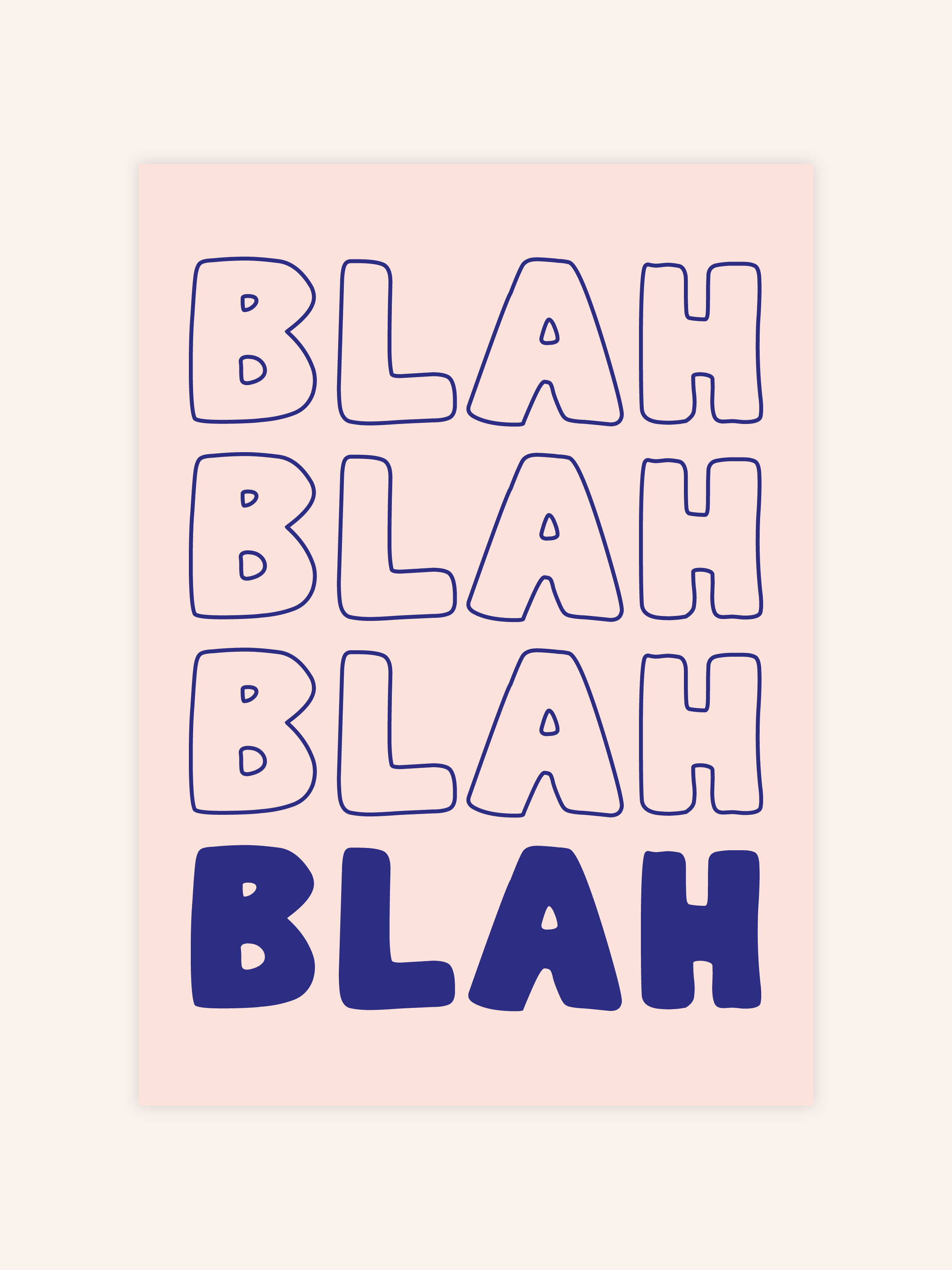Blah Blah Blah Poster