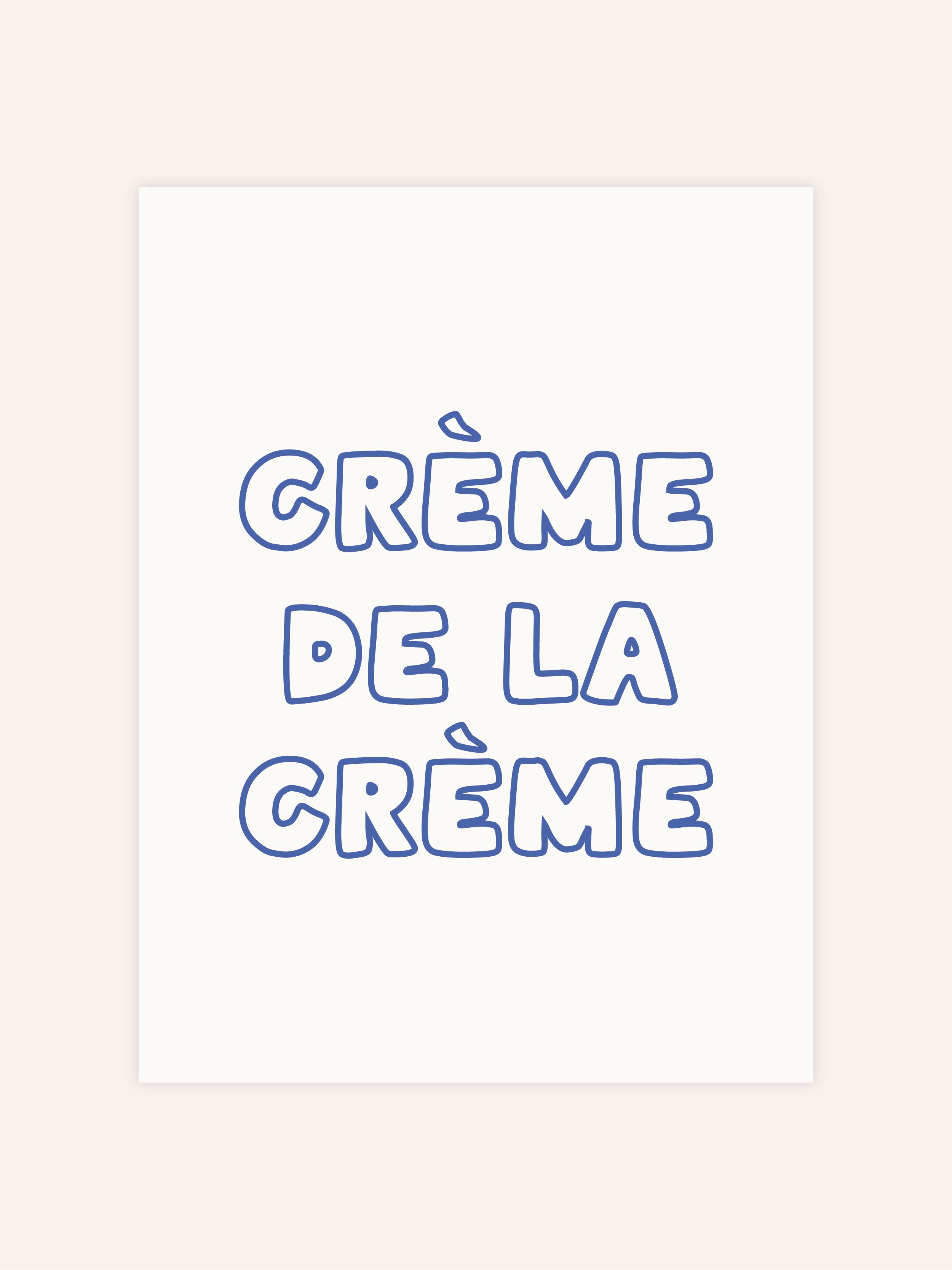 Crème De La Crème Poster