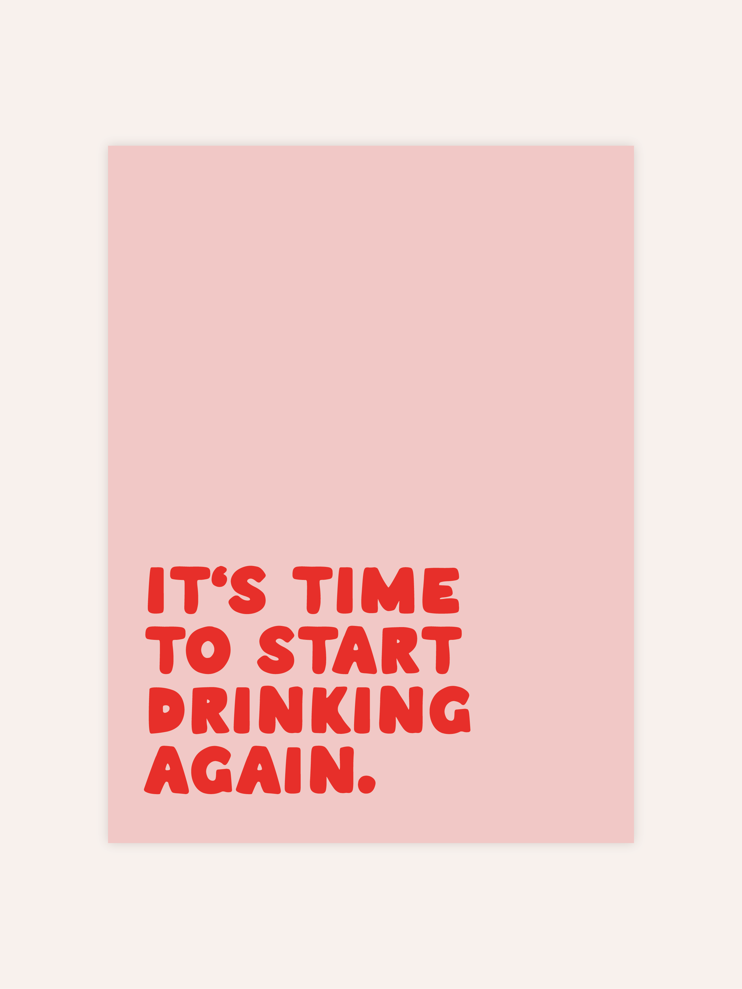 It's Time To Start Poster