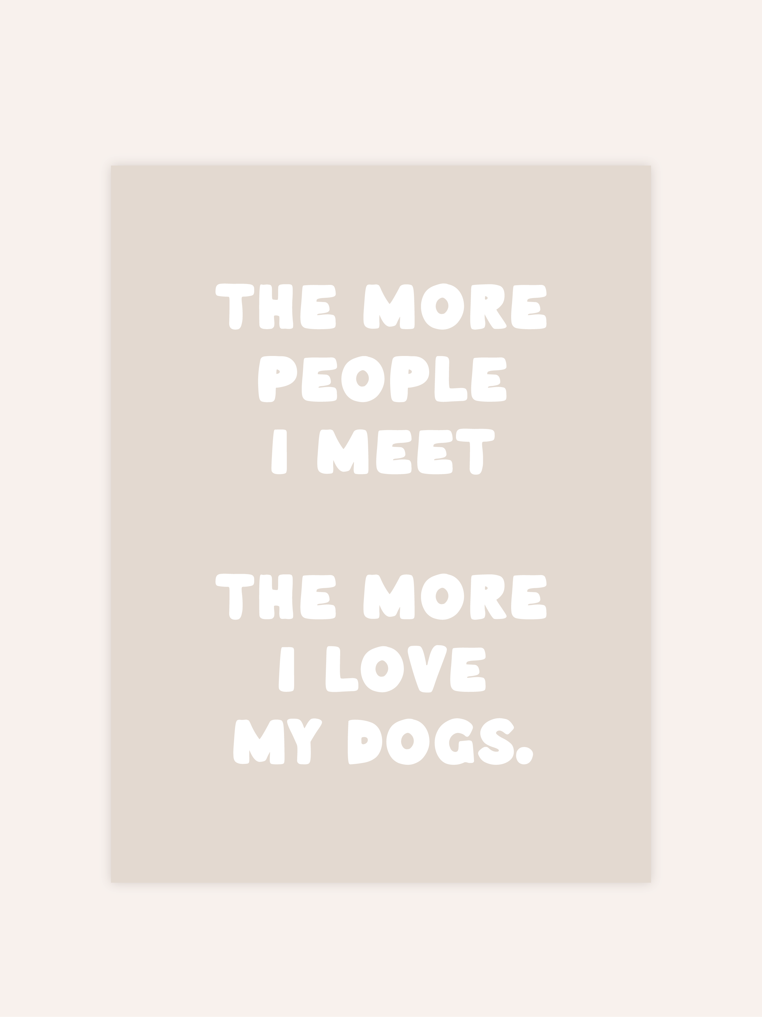 The More People I Meet Poster