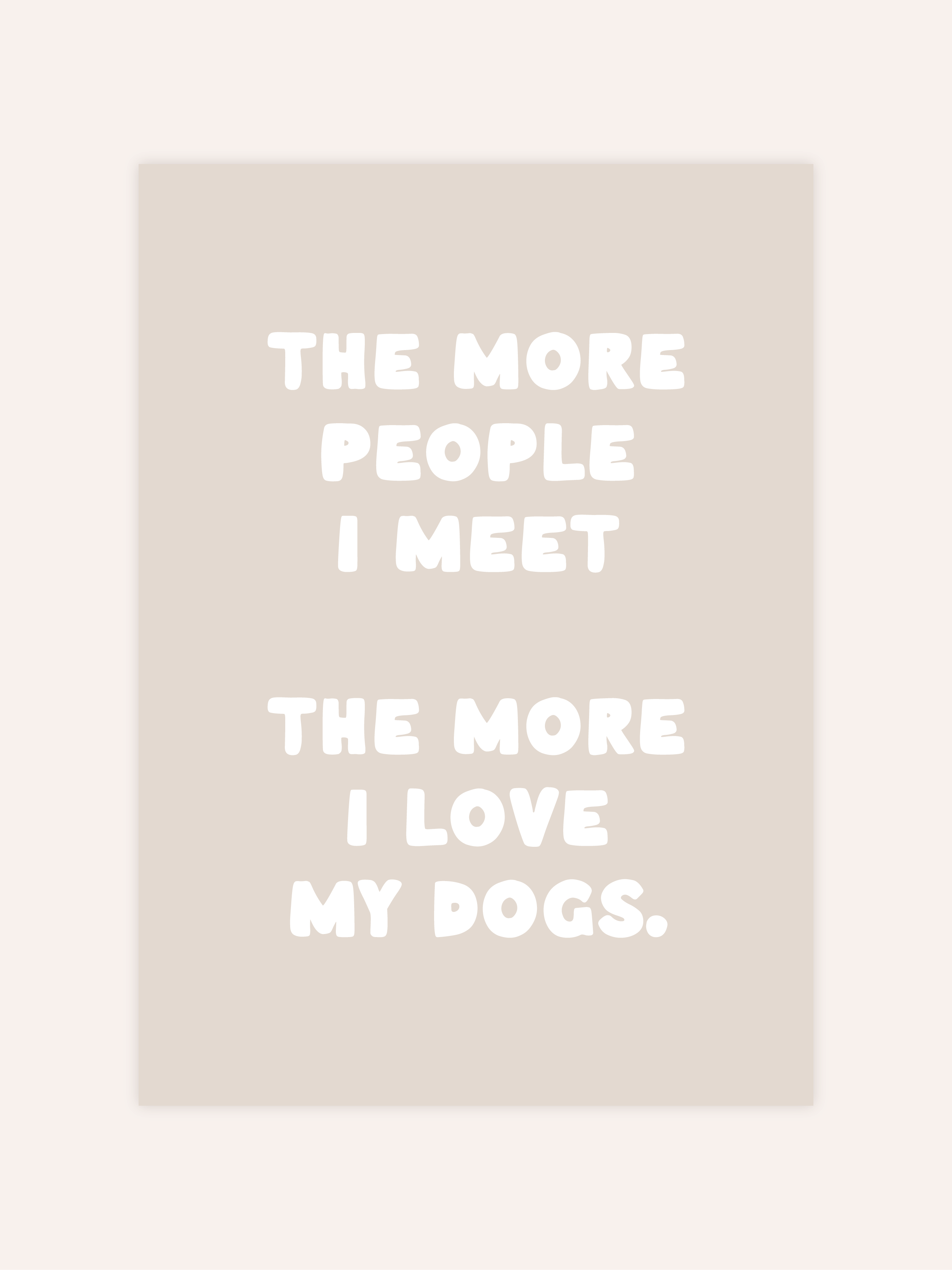 The More People I Meet Poster