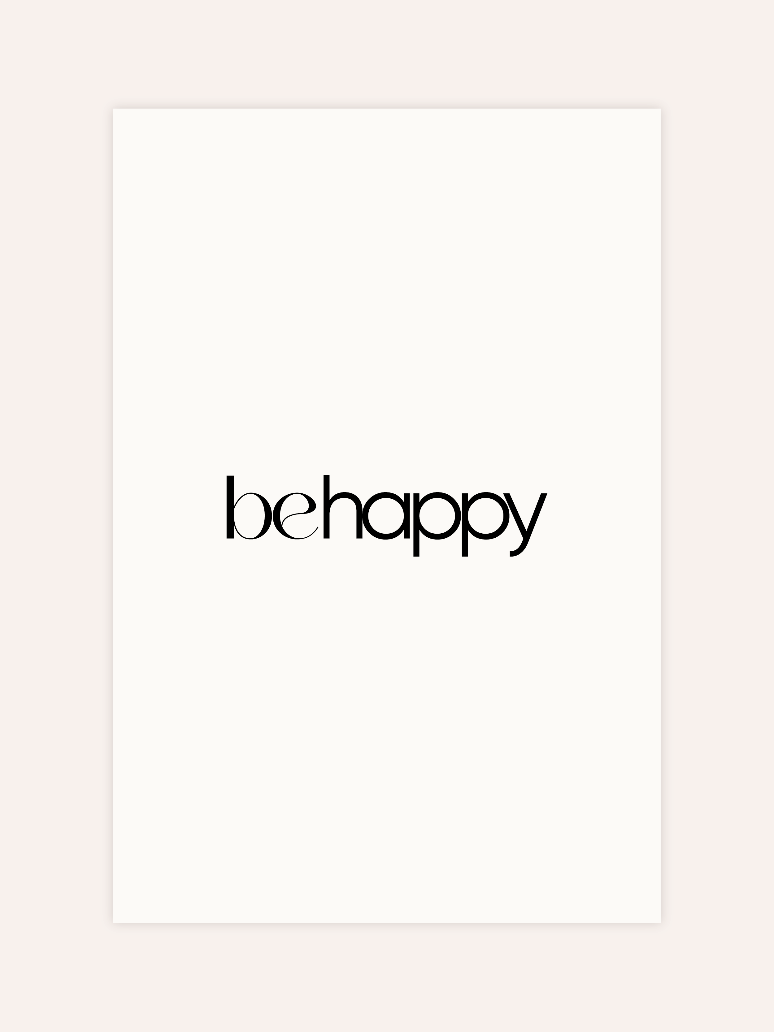 Be Happy Poster