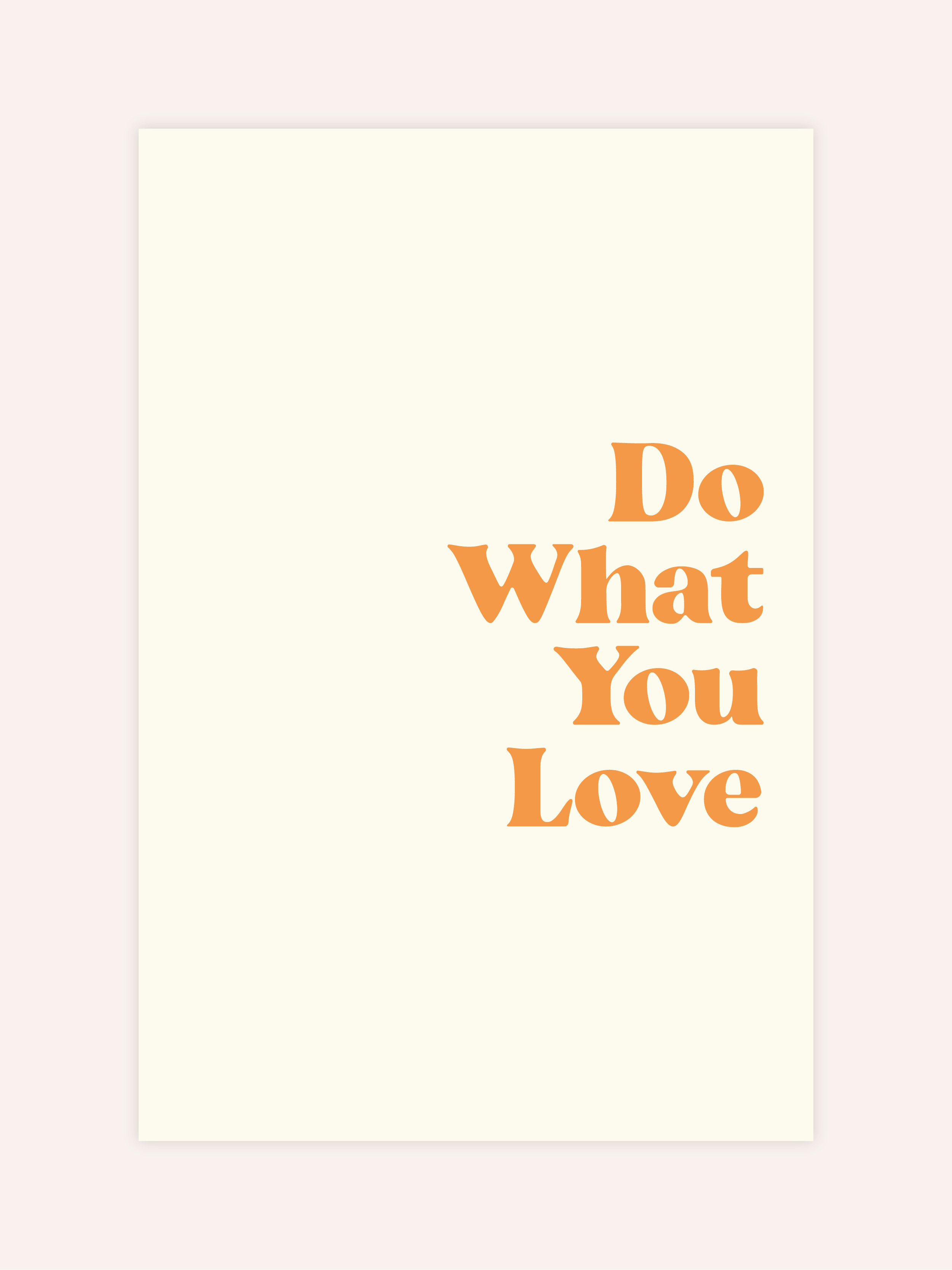 Do What You Love Poster
