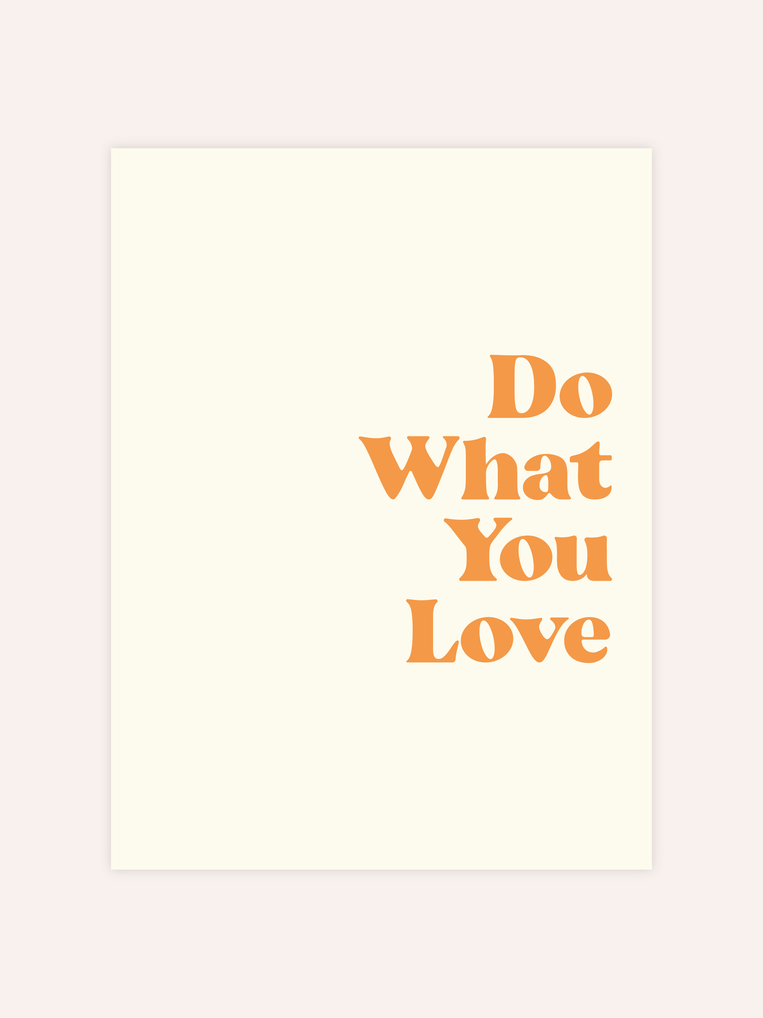 Do What You Love Poster